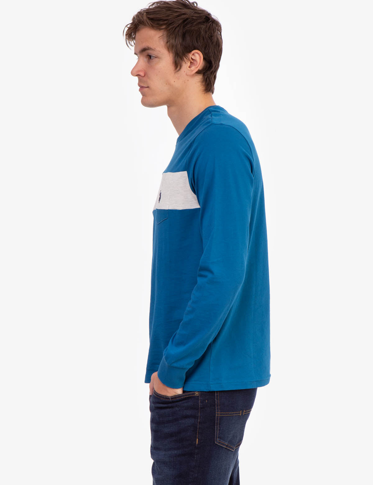 Long Sleeve Striped Pocket T-Shirt for Men & Women | Casual Comfort