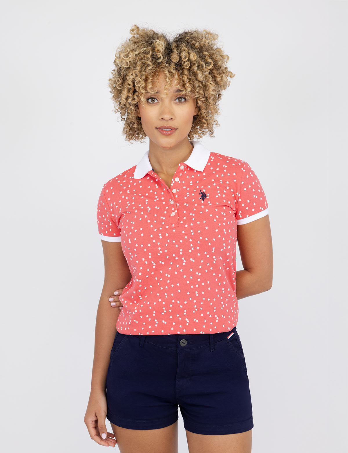 Star Print Polo Shirt for Men | Casual & Stylish