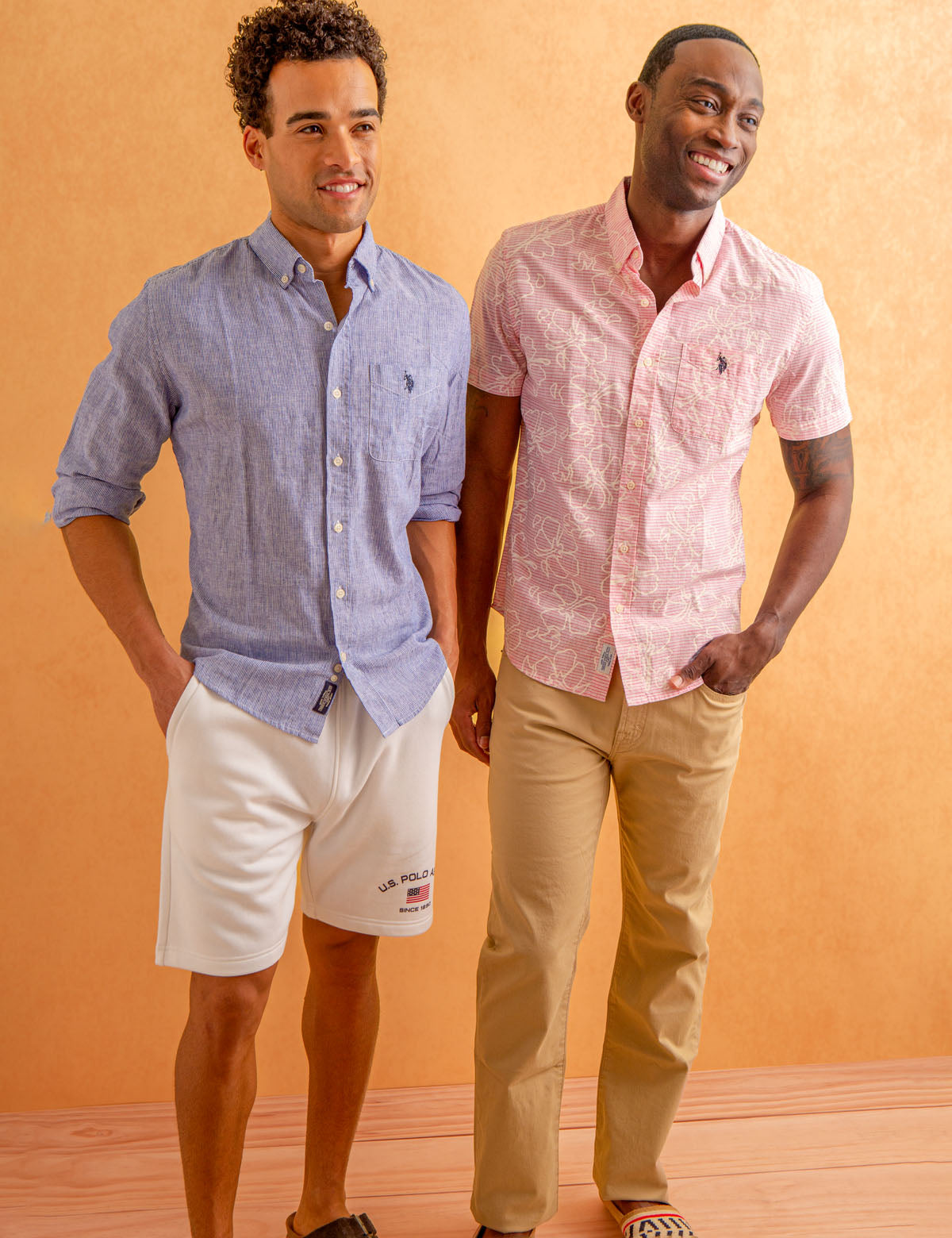 Linen Striped Shirt with Long Sleeves | Yarn Dye