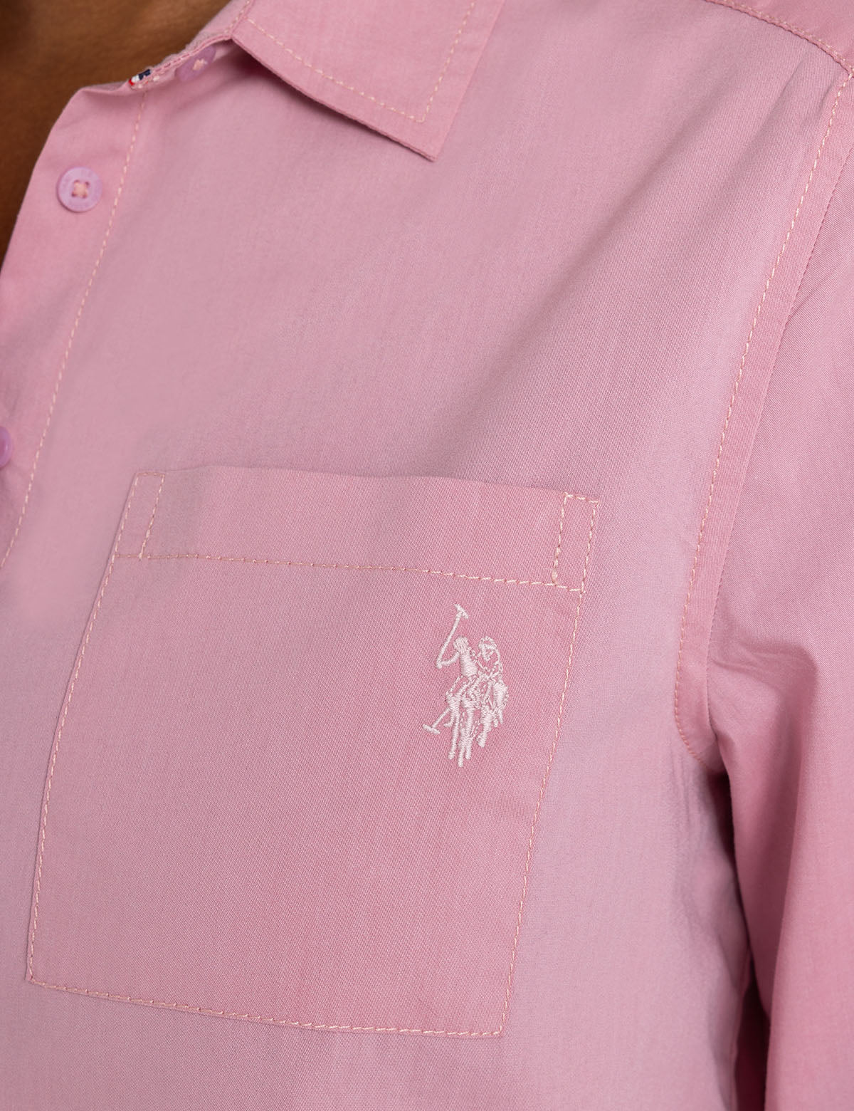 Relaxed Fit Long Sleeve Poplin Shirt | Casual Comfort