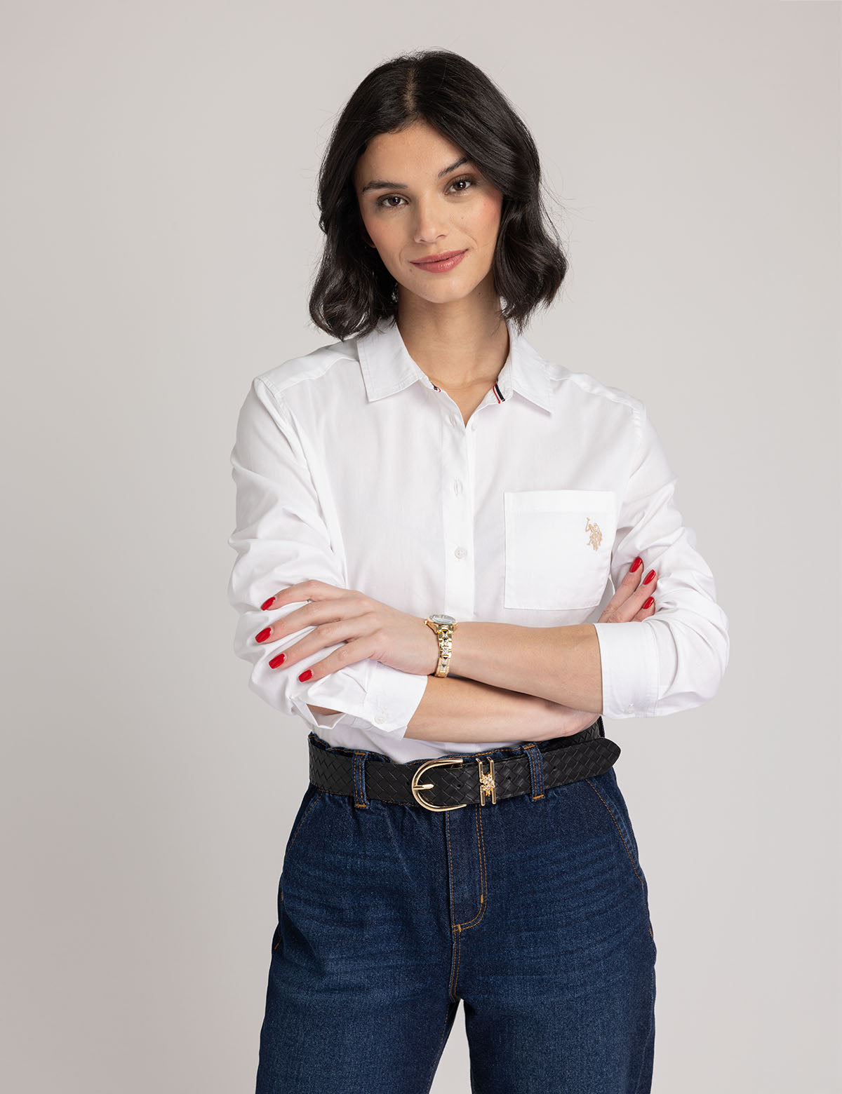 Relaxed Fit Long Sleeve Poplin Shirt | Casual Comfort