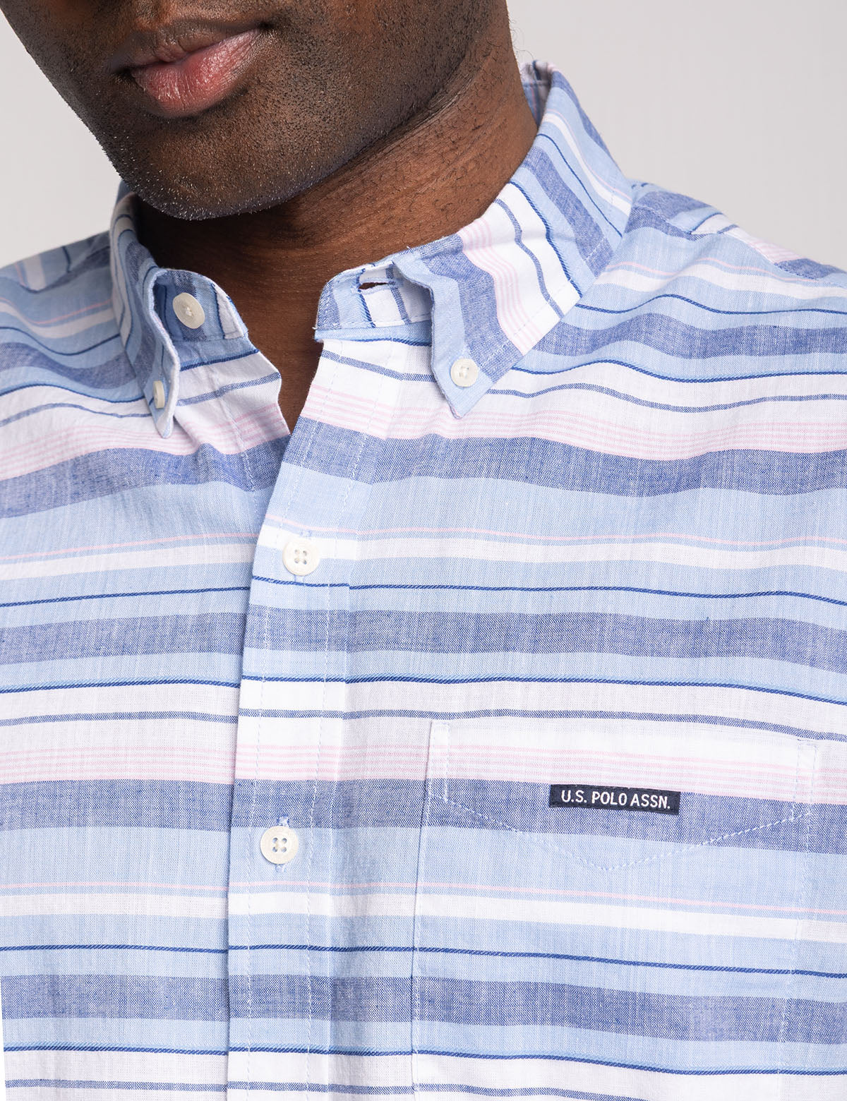 Long Sleeve Slub Poplin Dobby Shirt for Men | Casual Wear