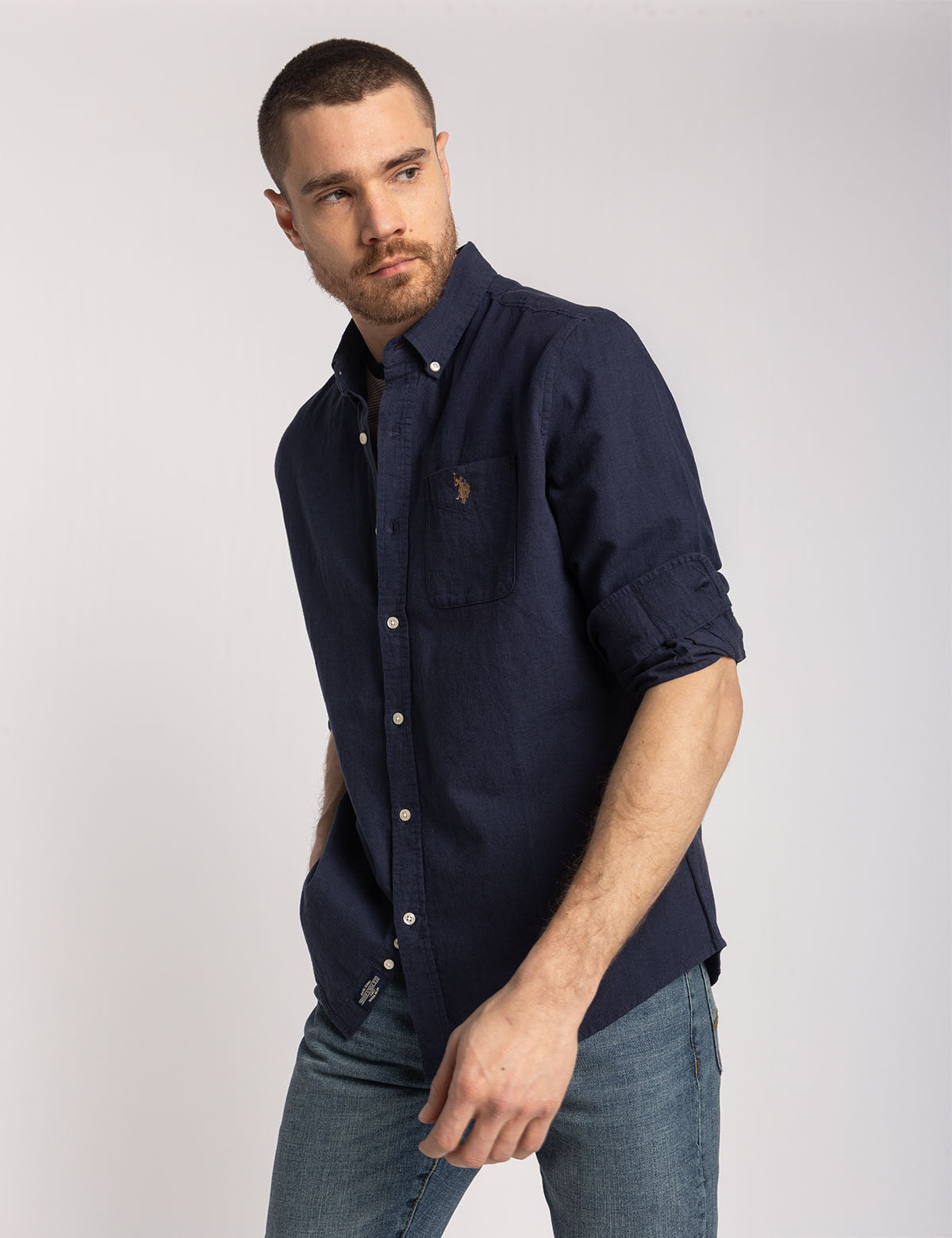 Soft Linen Blend Long Sleeve Shirt | Comfort & Breathable