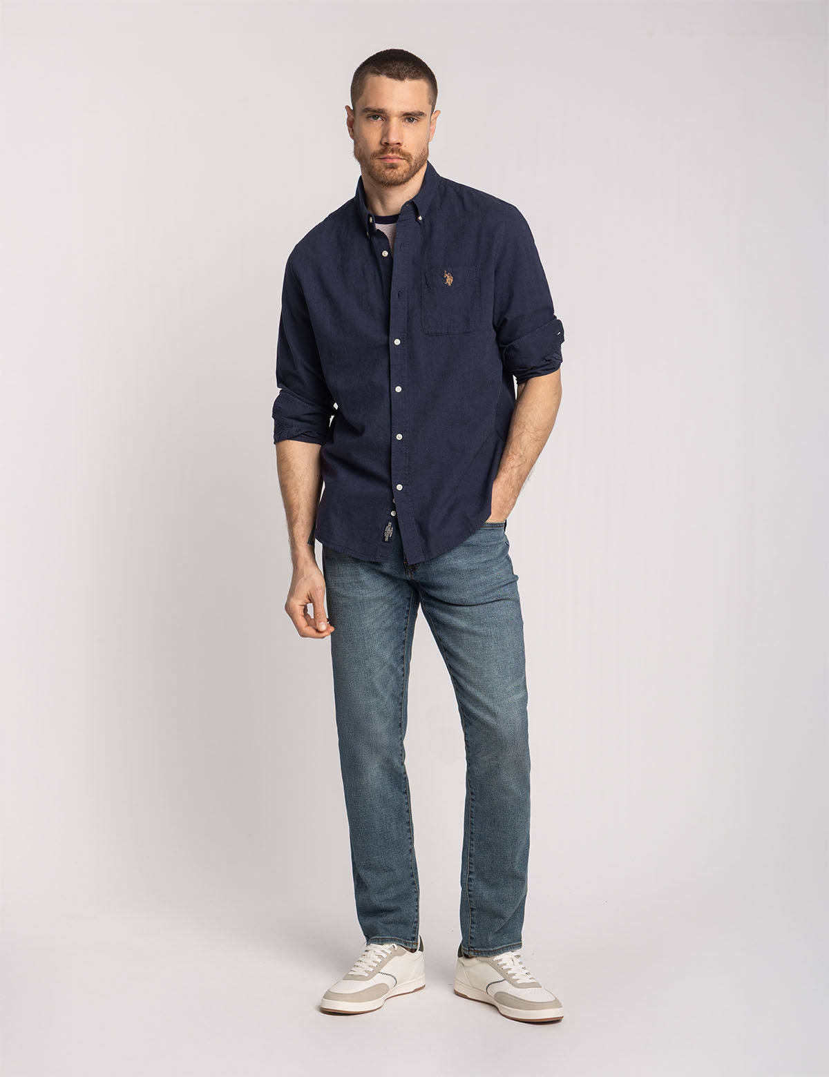 Soft Linen Blend Long Sleeve Shirt | Comfort & Breathable