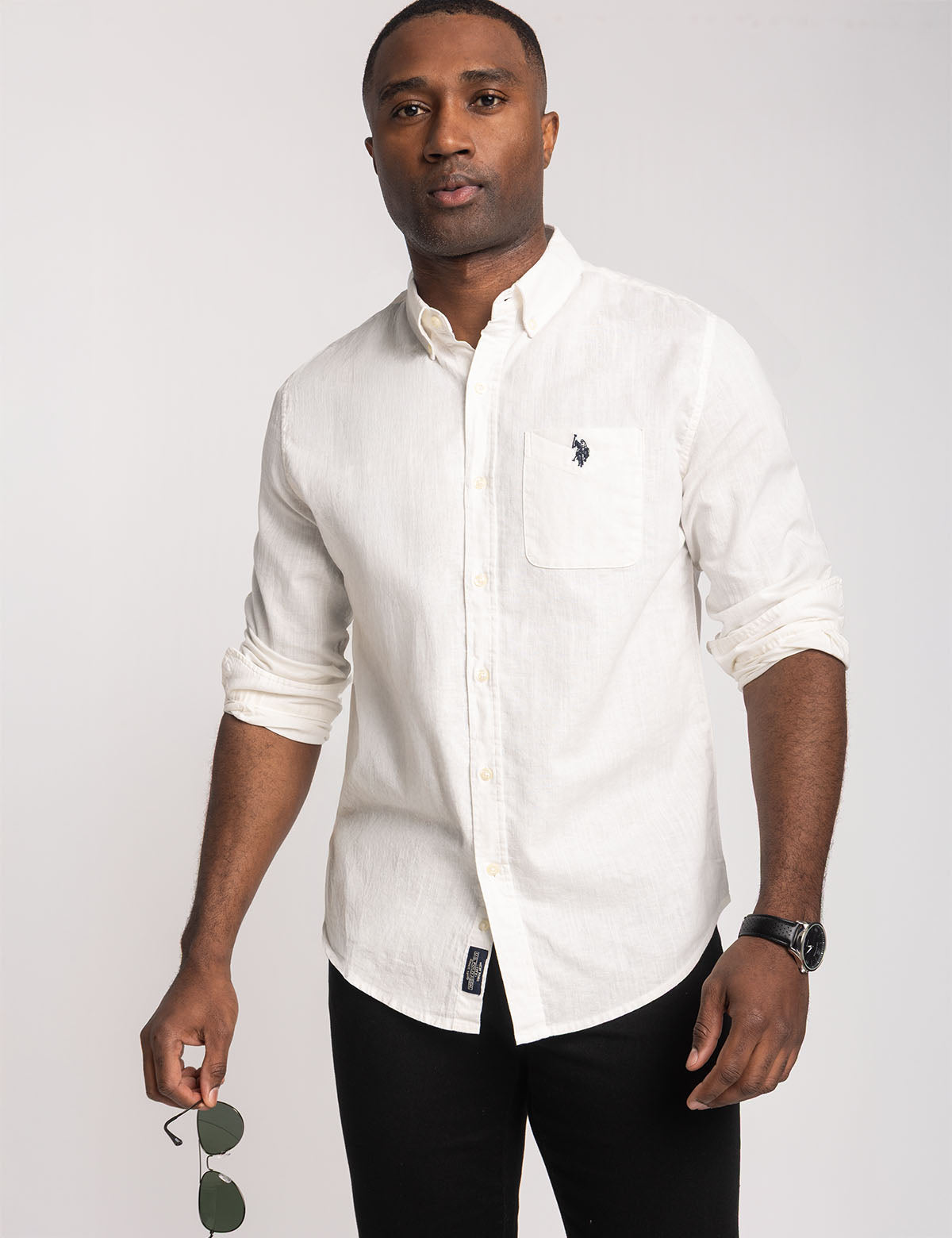 Soft Linen Blend Long Sleeve Shirt | Comfort & Breathable