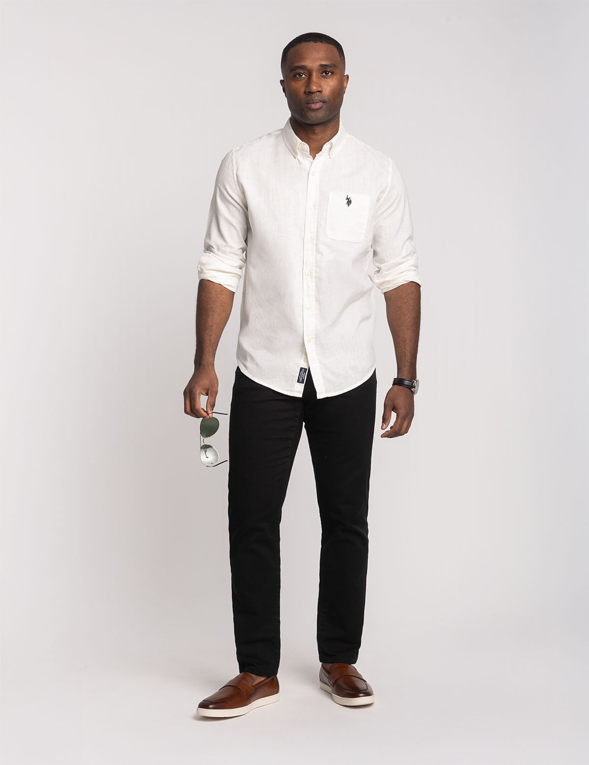 Soft Linen Blend Long Sleeve Shirt | Comfort & Breathable