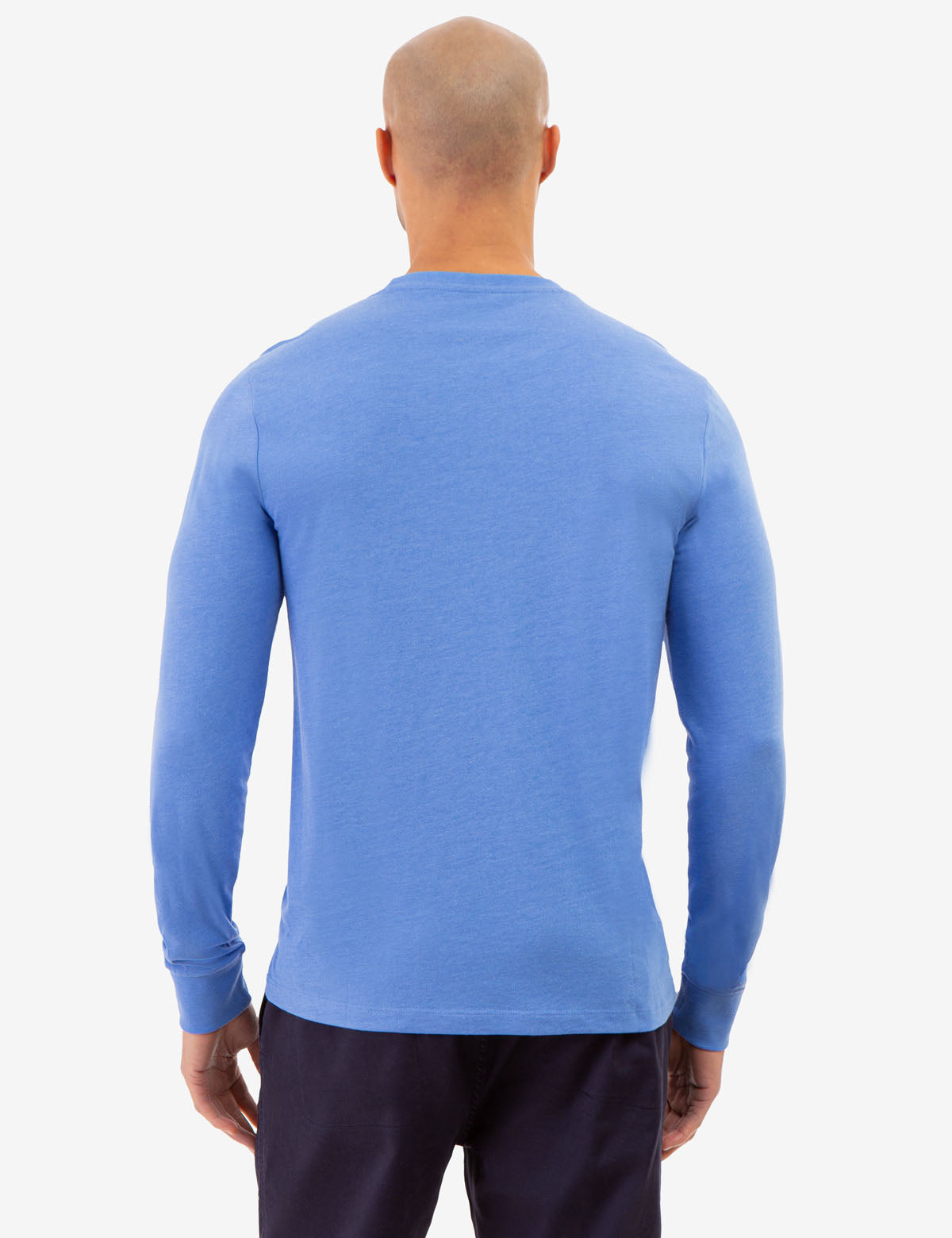 Men's Long Sleeve Solid T-Shirt | Comfort Fit Cotton Tee