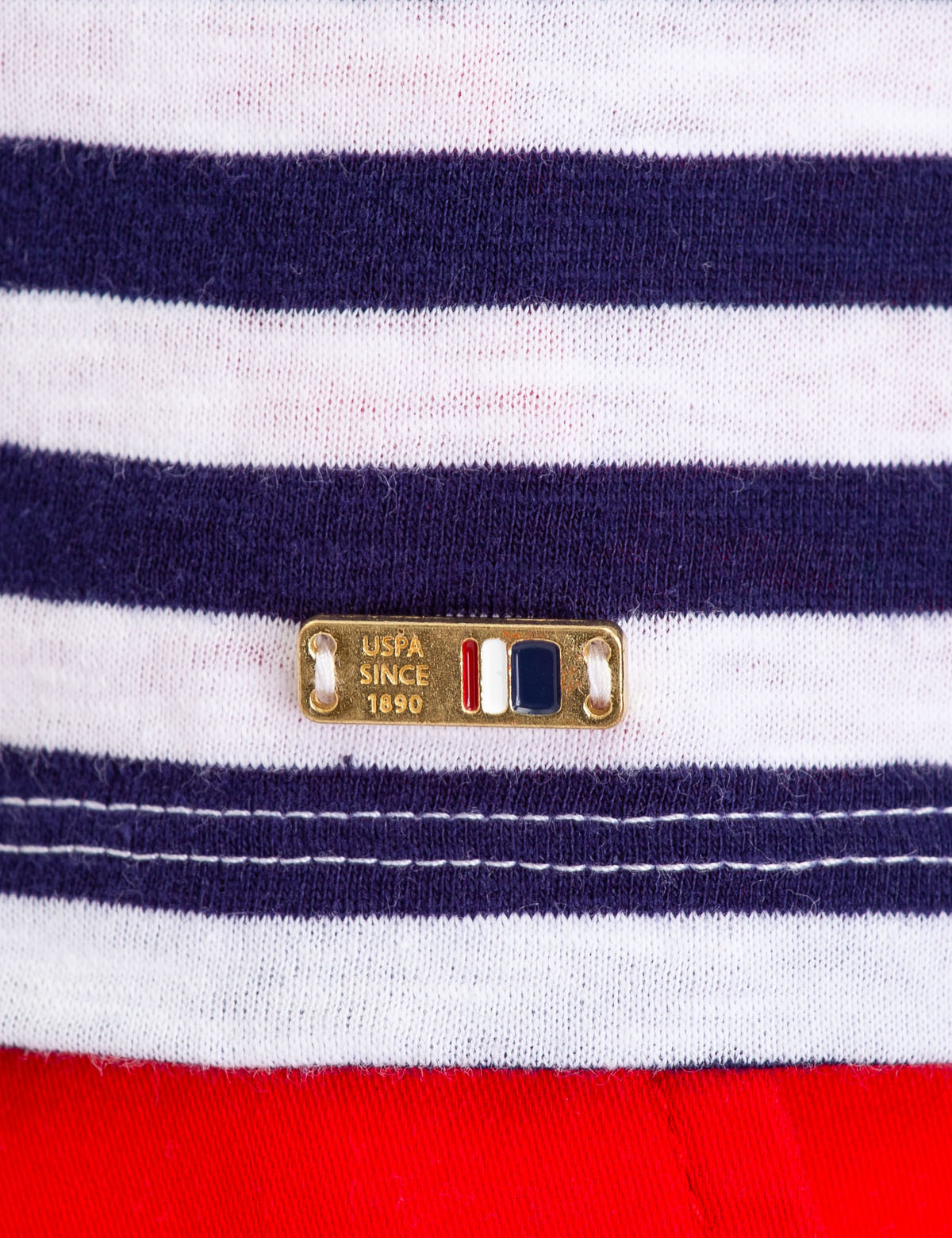 Long Sleeve Square Neck Striped Shirt | USPA