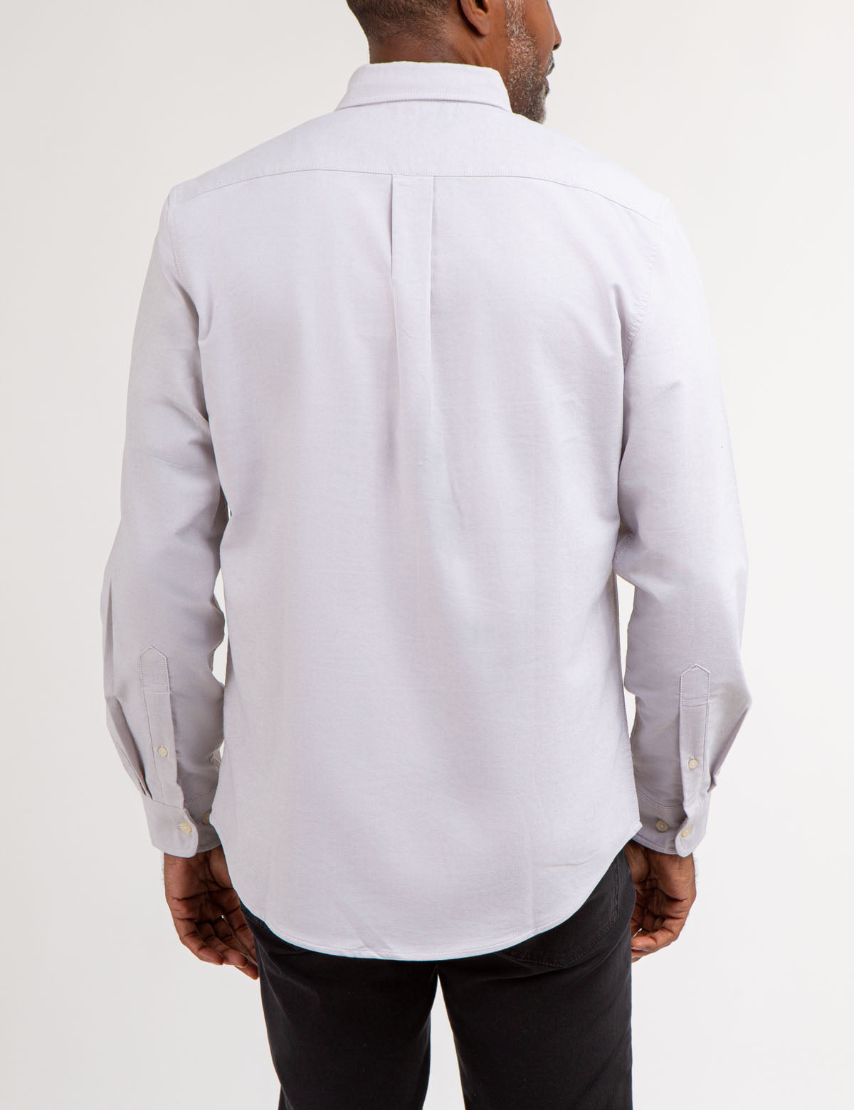 Stretch Oxford Shirt with Long Sleeves & Front Pocket | Classic Fit