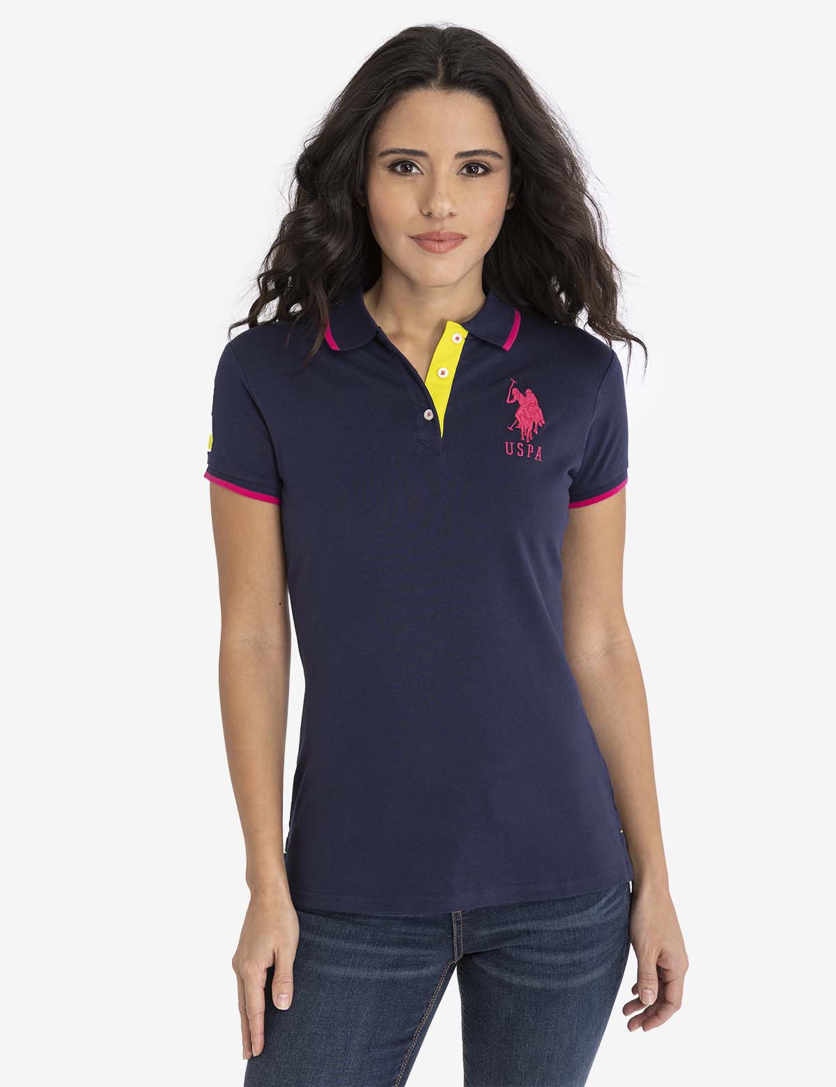 Classic Cotton Polo Shirt with Embroidered Logo & Triple Button Placket | Solid