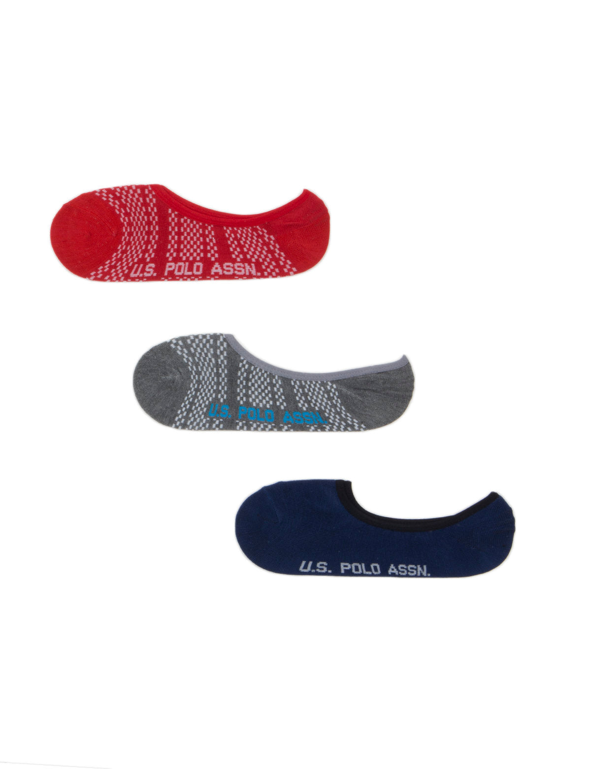 Men's No-Show Socks 3-Pack with Non-Slip Heel | Comfort Stretch Liner