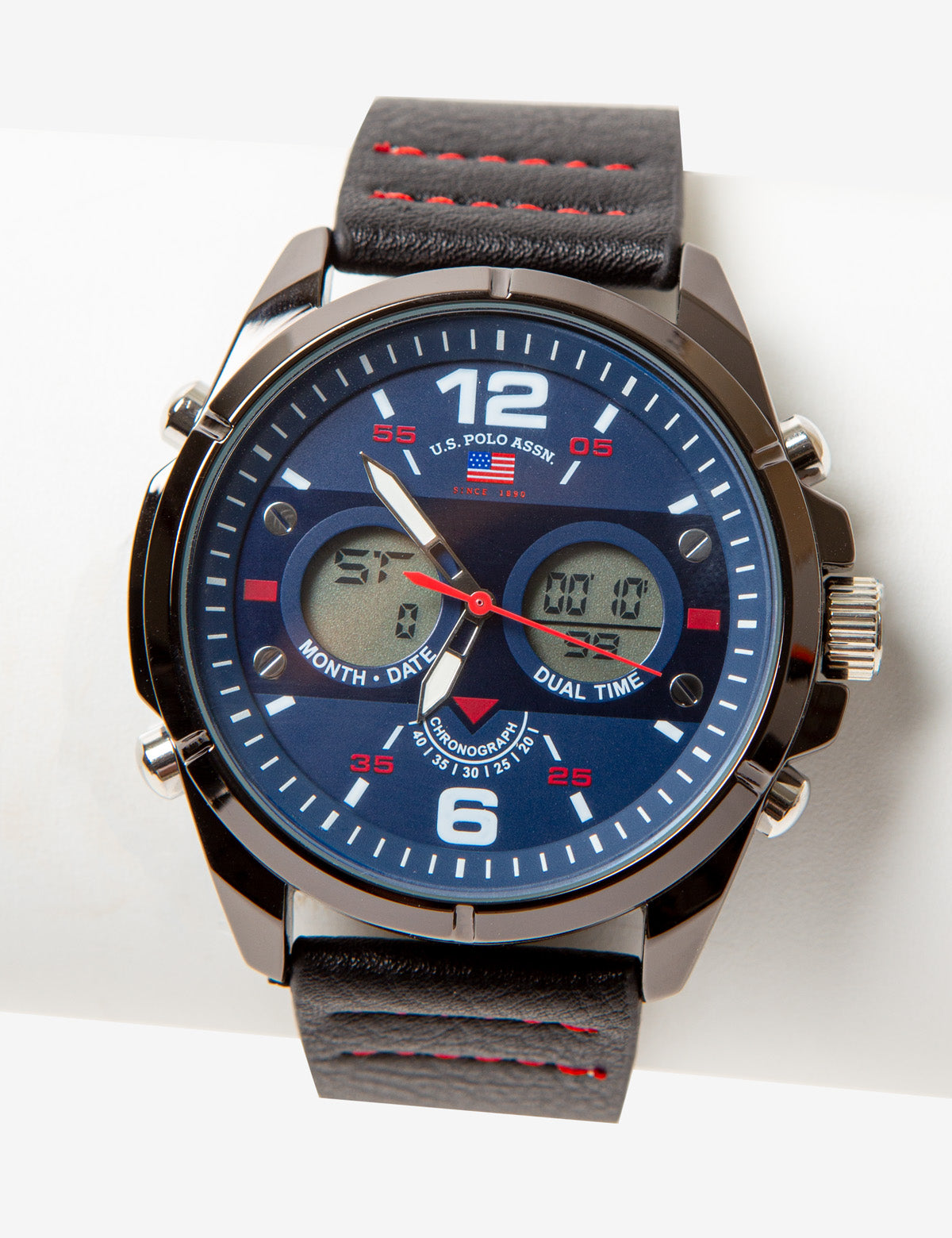 Men's Blue Digital Sport Watch with Ana-Digi Display | SportPro
