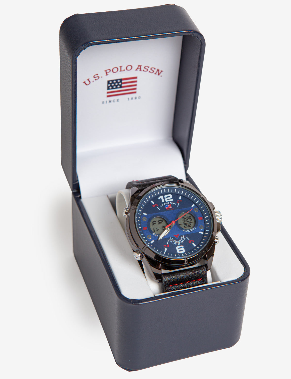 Men's Blue Digital Sport Watch with Ana-Digi Display | SportPro
