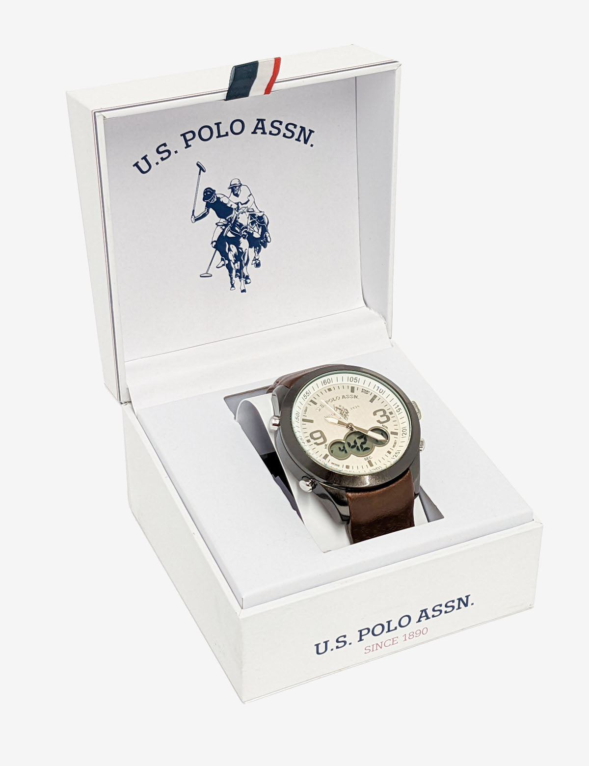 Men's Brown Digital Watch with Strap | ANA Digi