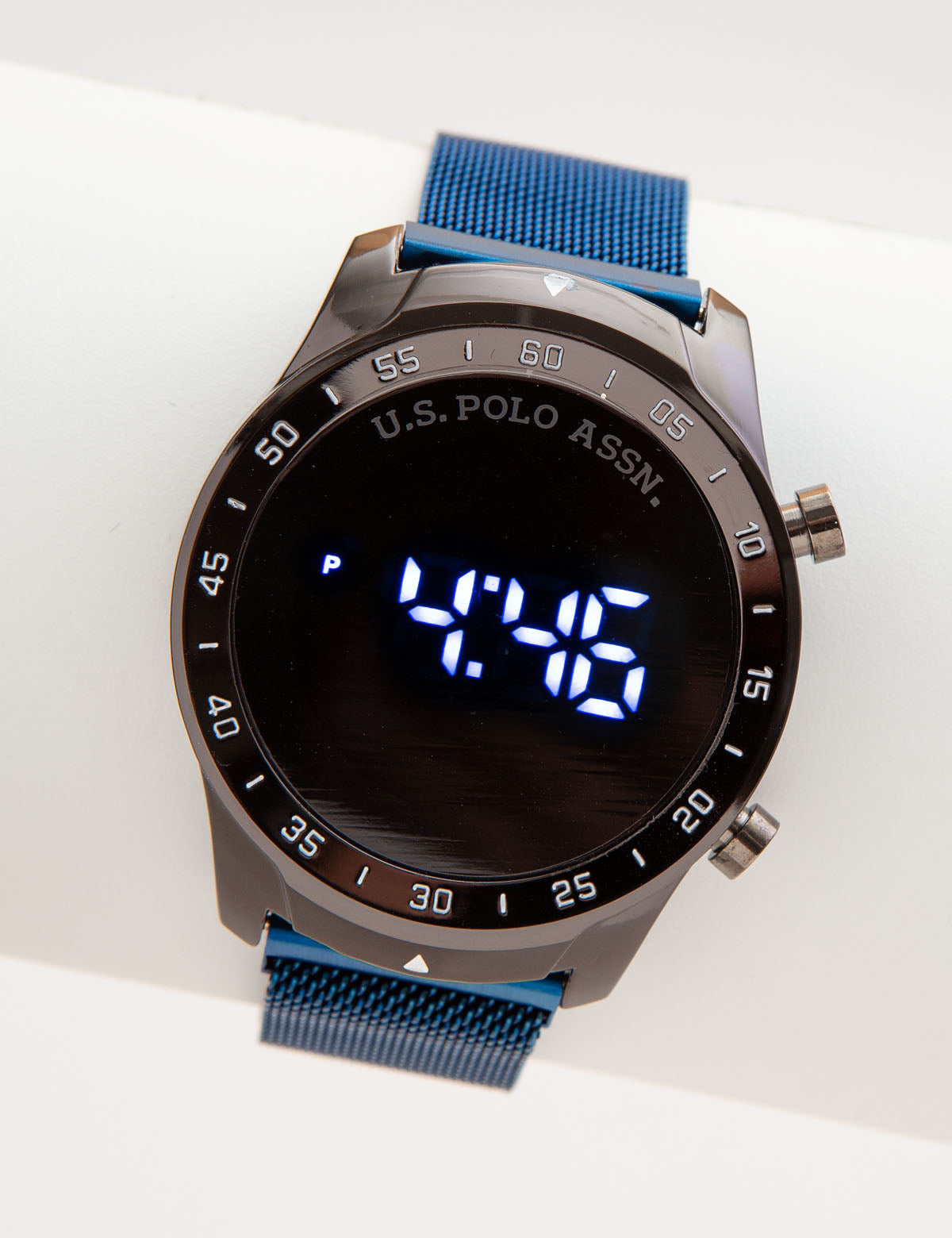 Men's LED Watch with Mesh Strap | Modern Digital Timepiece