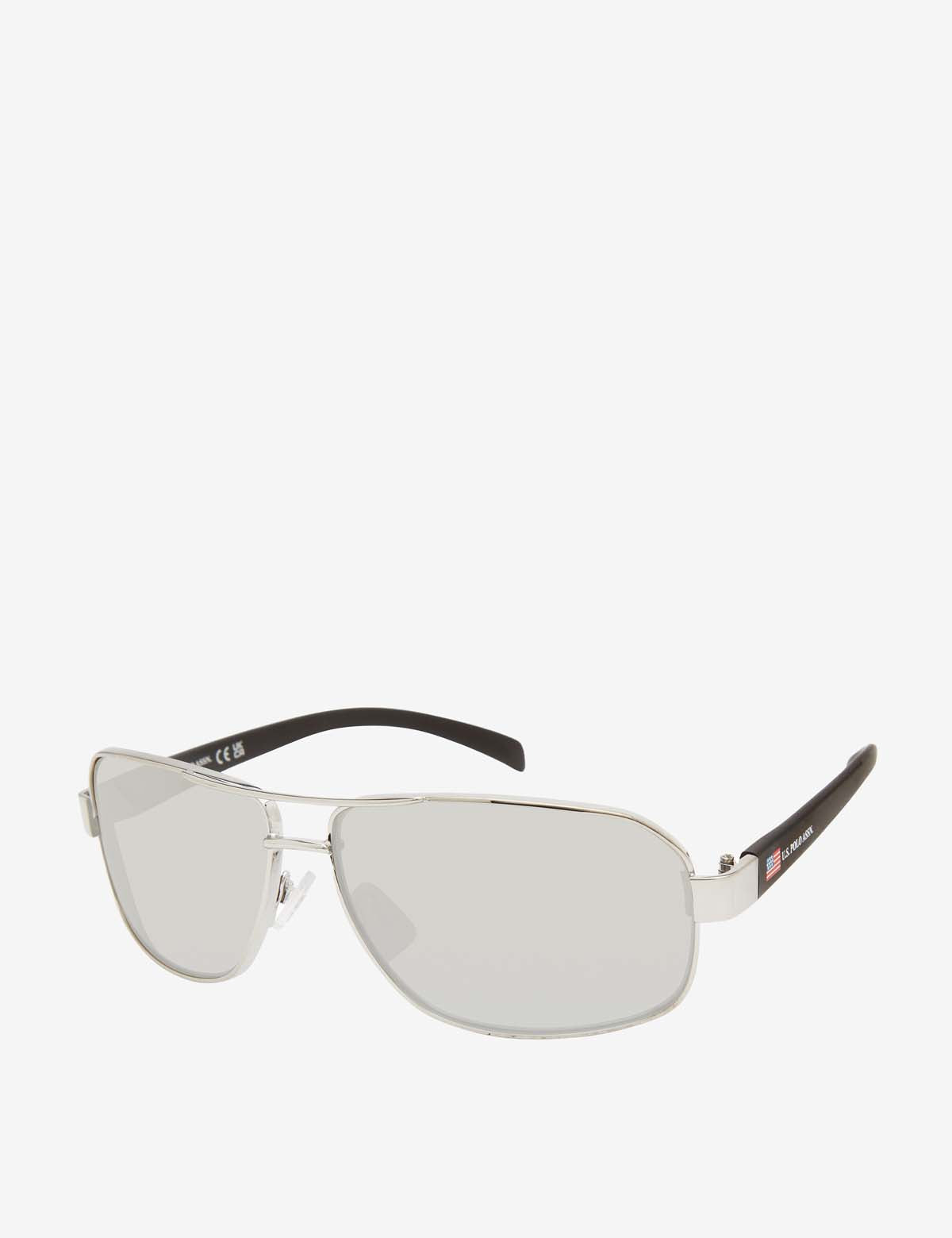 Men's Rectangular Metal Navigator Sunglasses for Outdoor Style