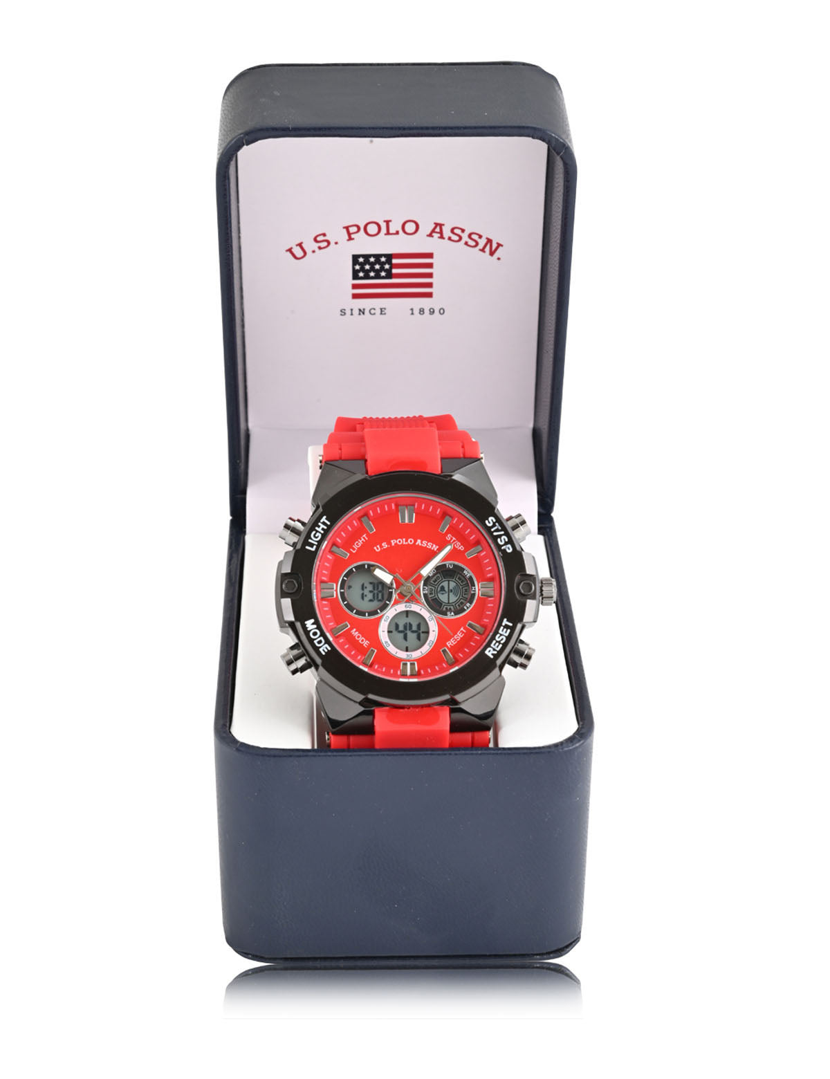 Red & Black Digital Watch with Rubber Strap | ANA Digi