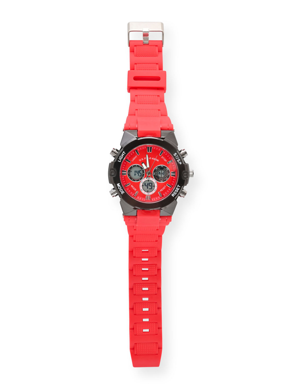 Red & Black Digital Watch with Rubber Strap | ANA Digi