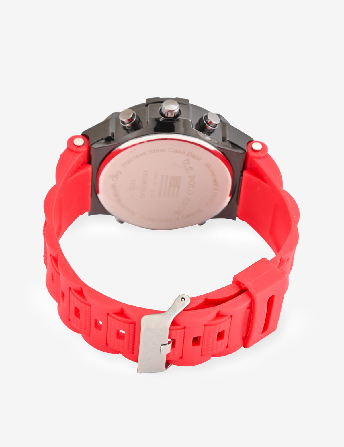 Red & Black Digital Watch with Rubber Strap | ANA Digi