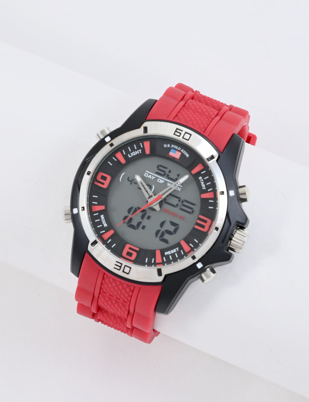 Red Digital Sports Watch for Men with Strap | ANA