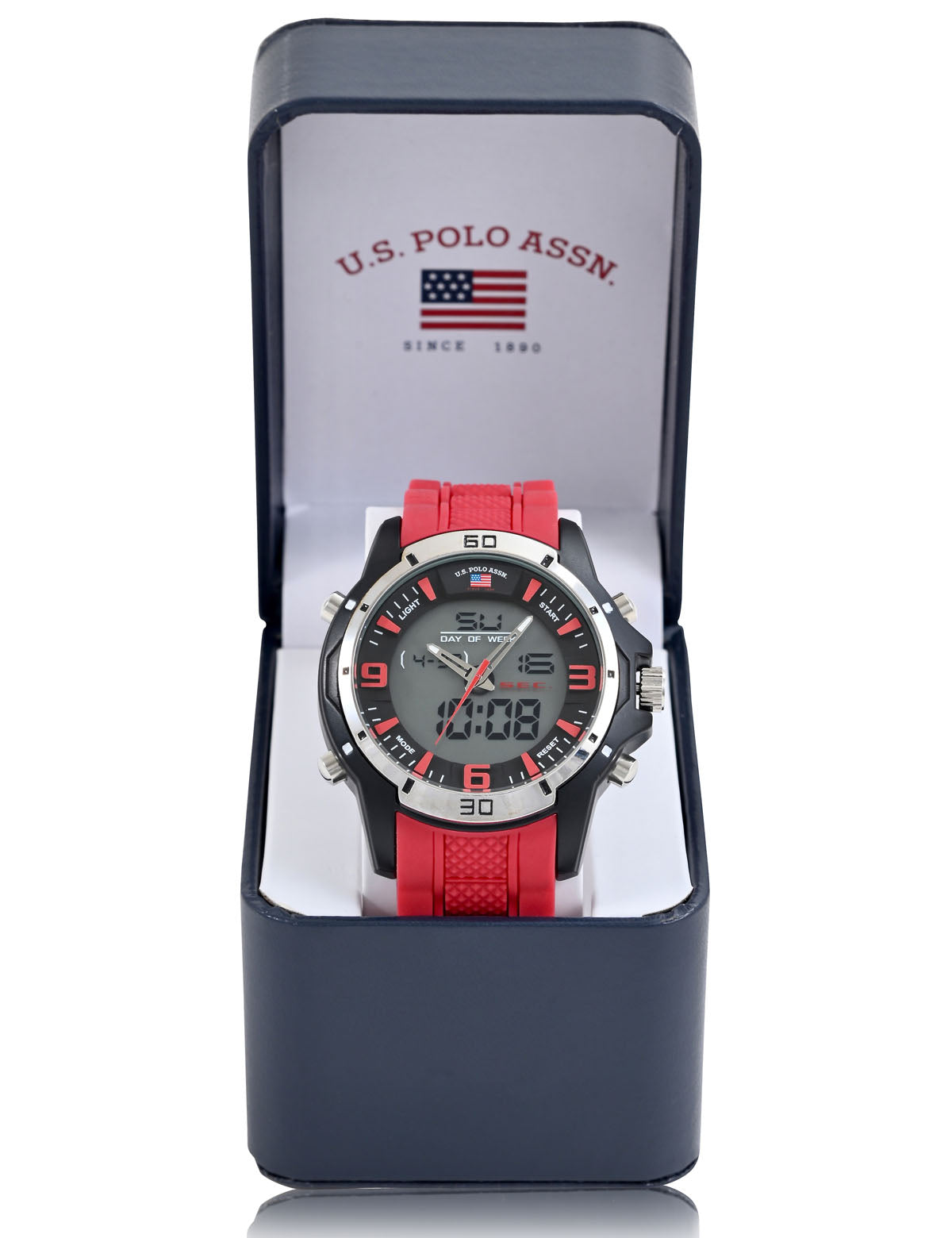Red Digital Sports Watch for Men with Strap | ANA