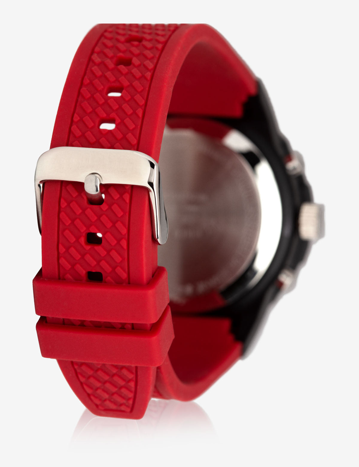 Men's Sport Watch with Red Strap & Glass Dial | USPA