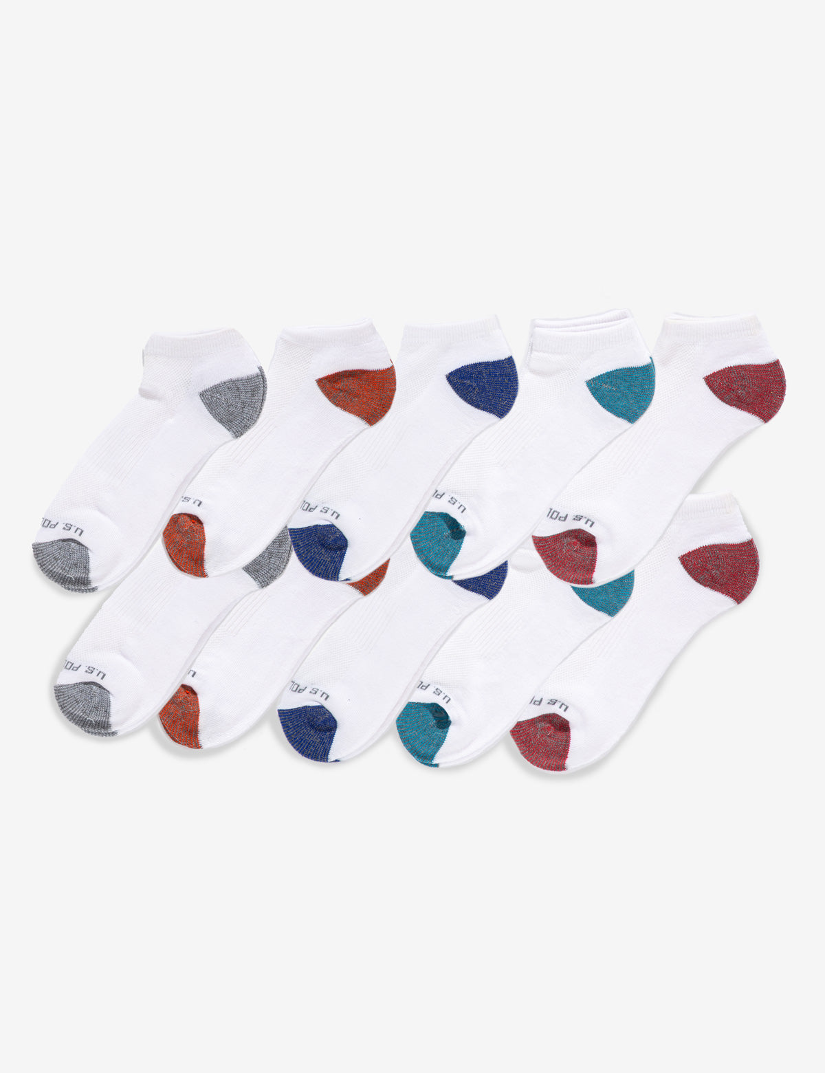 Men's 10-Pack Low Cut Performance Socks for Sports & Running