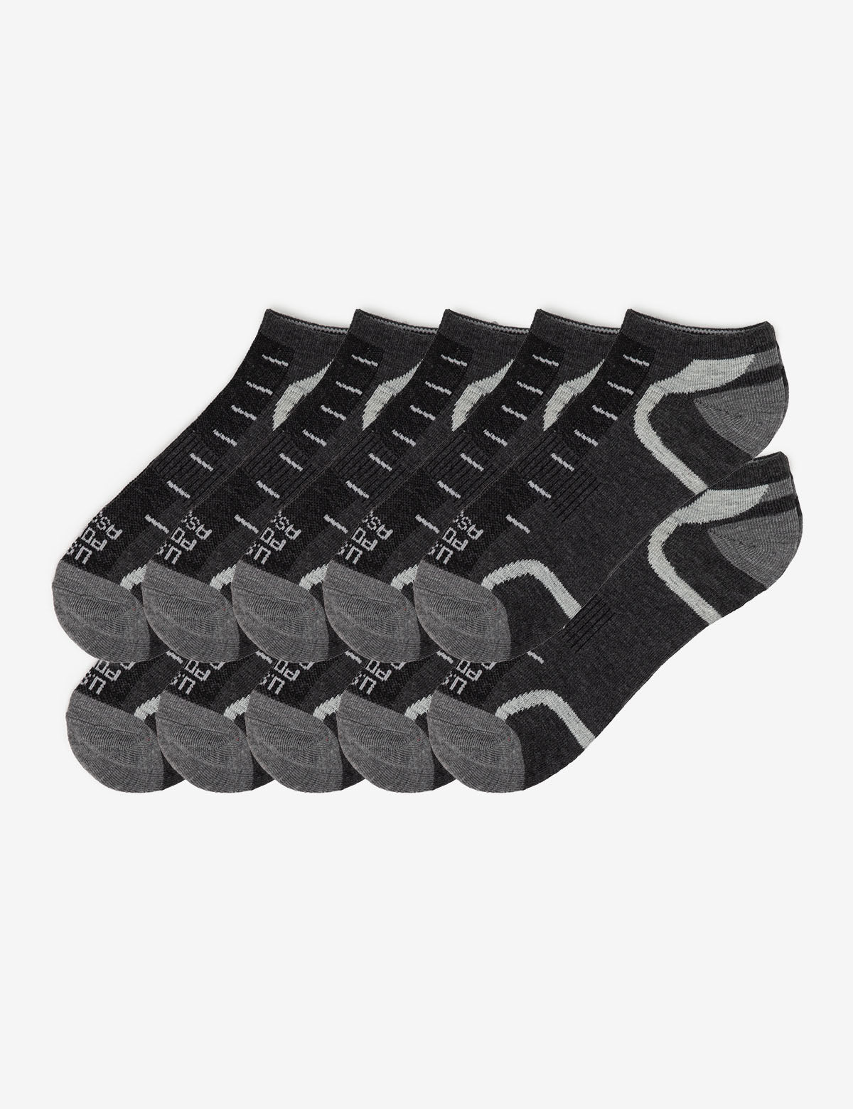 Men's 10-Pack Low Cut Performance Socks for Sports & Running