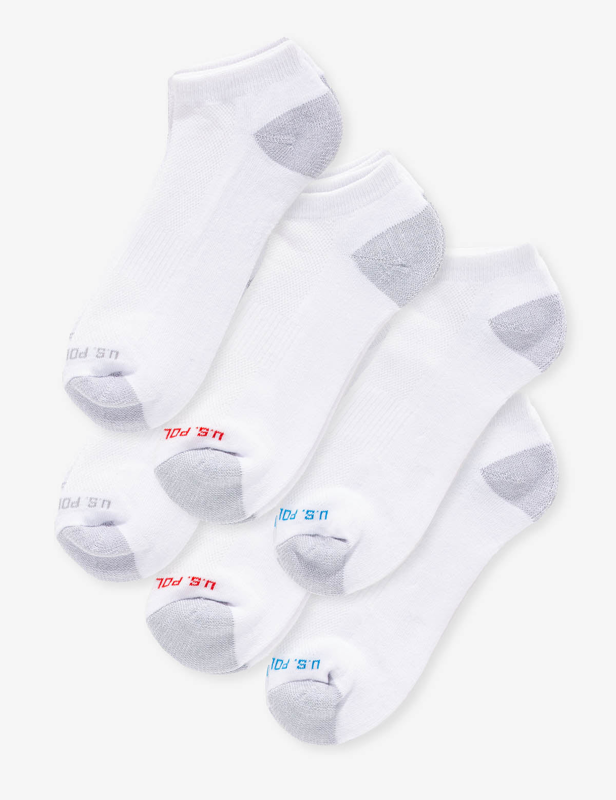 Men's 6-Pack Low Cut Performance Socks for Running & Gym
