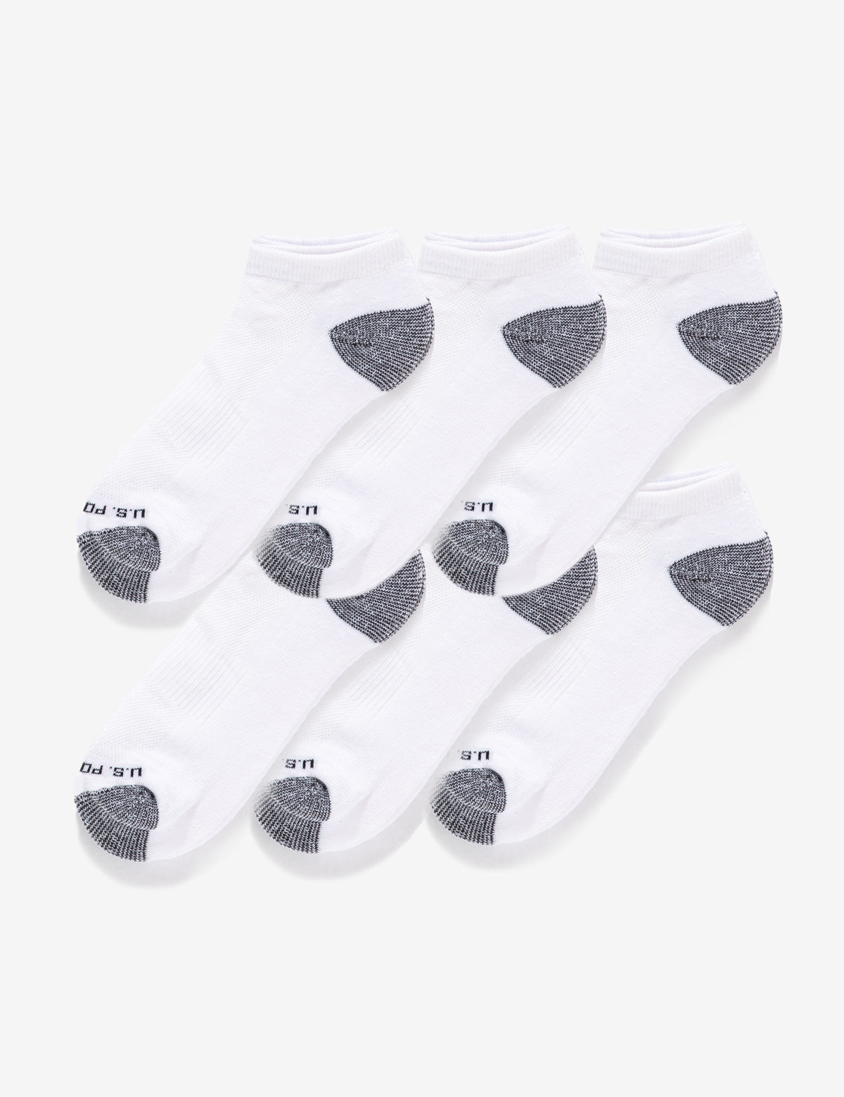 Men's 6-Pack Low Cut Performance Socks for Running & Gym