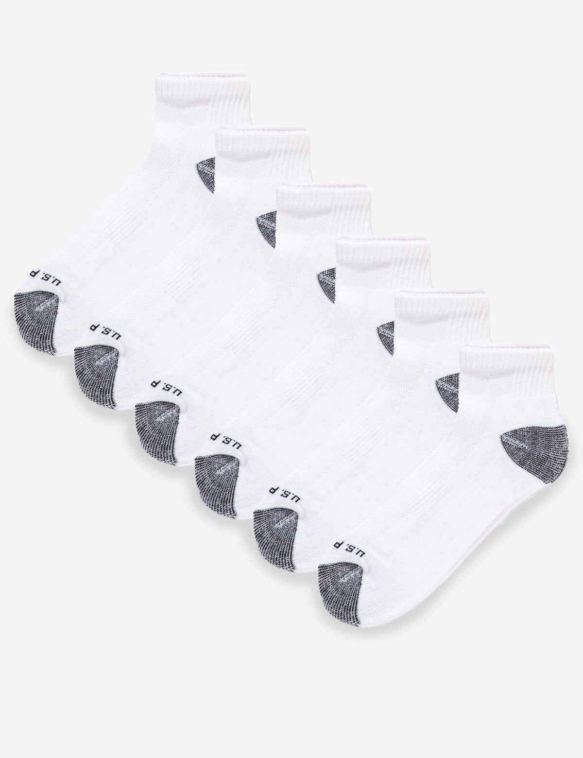 Men's 6-Pack Quarter Crew Socks | Soft & Breathable