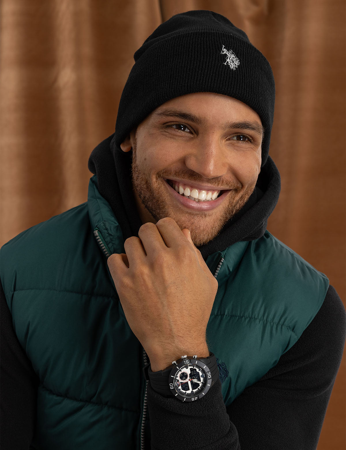 Classic Logo Beanie for Men | Winter Knit Hat