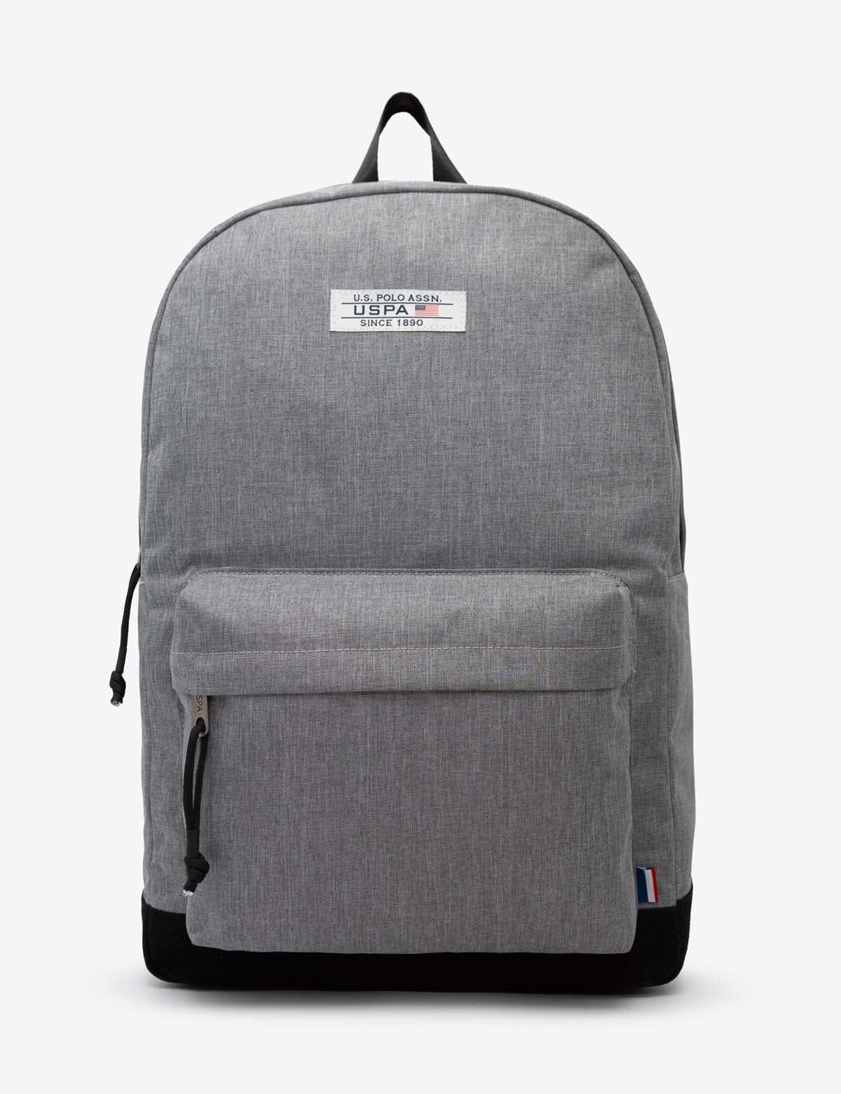 Heather Grey Men's Backpack with Adjustable Padded Straps | USPA