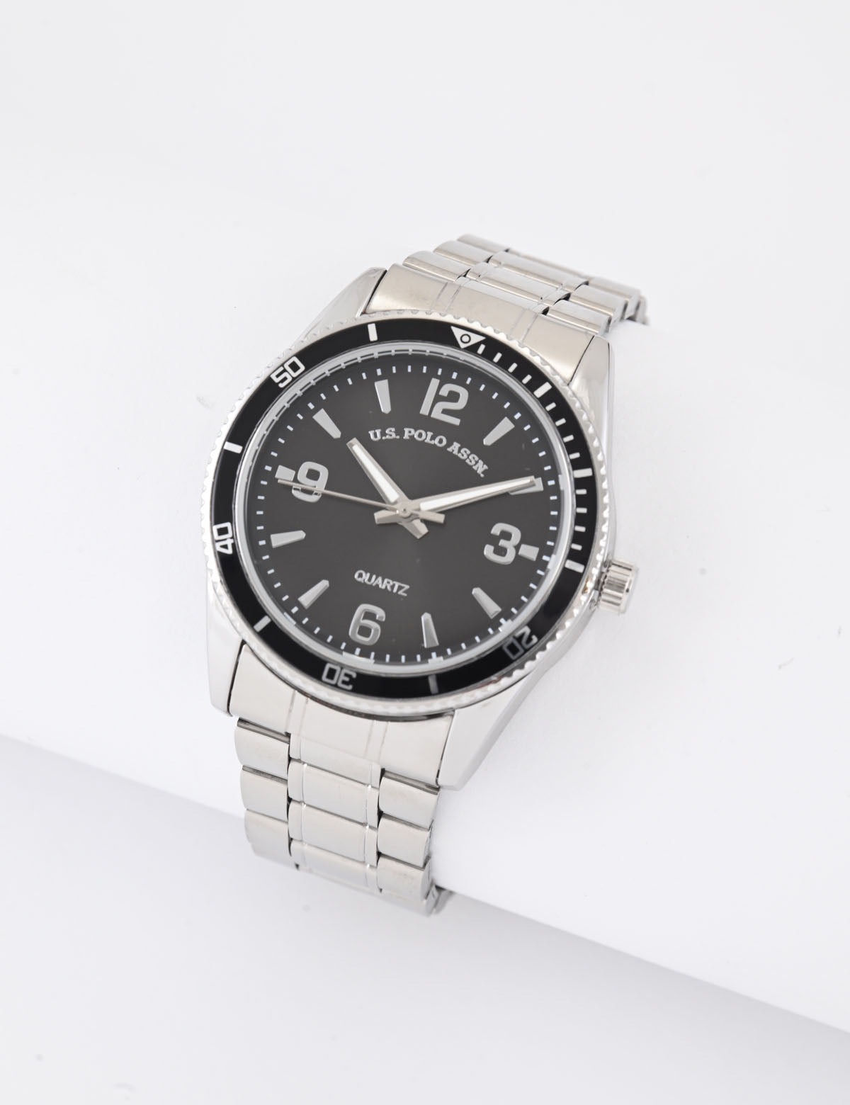 Men's Silver Link Bracelet Watch | Analog Stainless Steel Timepiece