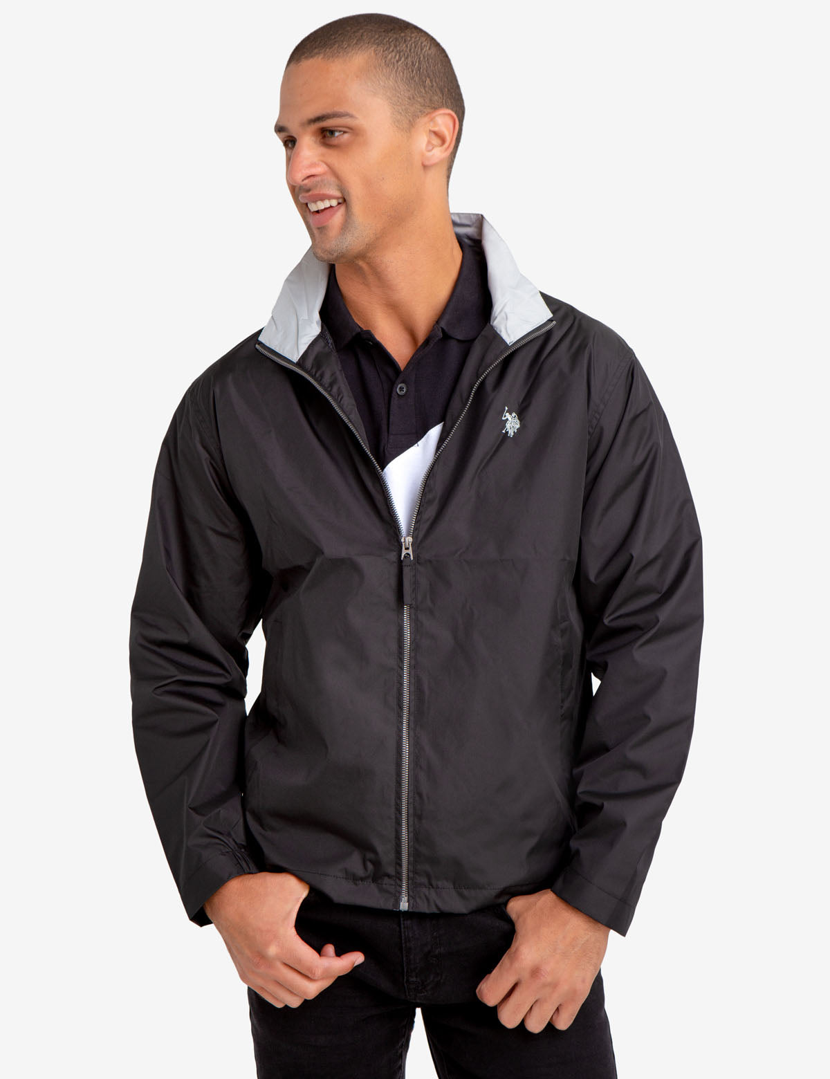 Mesh-Lined Windbreaker Jacket with Front Pockets | Lightweight & Breathable