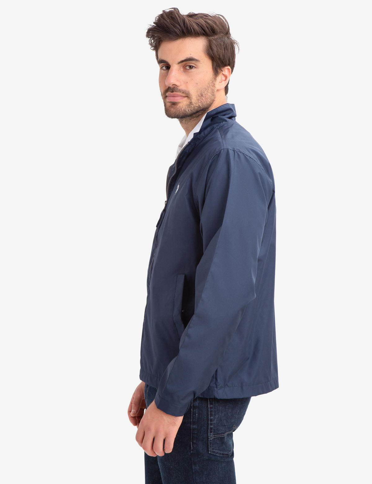 Mesh-Lined Windbreaker Jacket with Front Pockets | Lightweight & Breathable