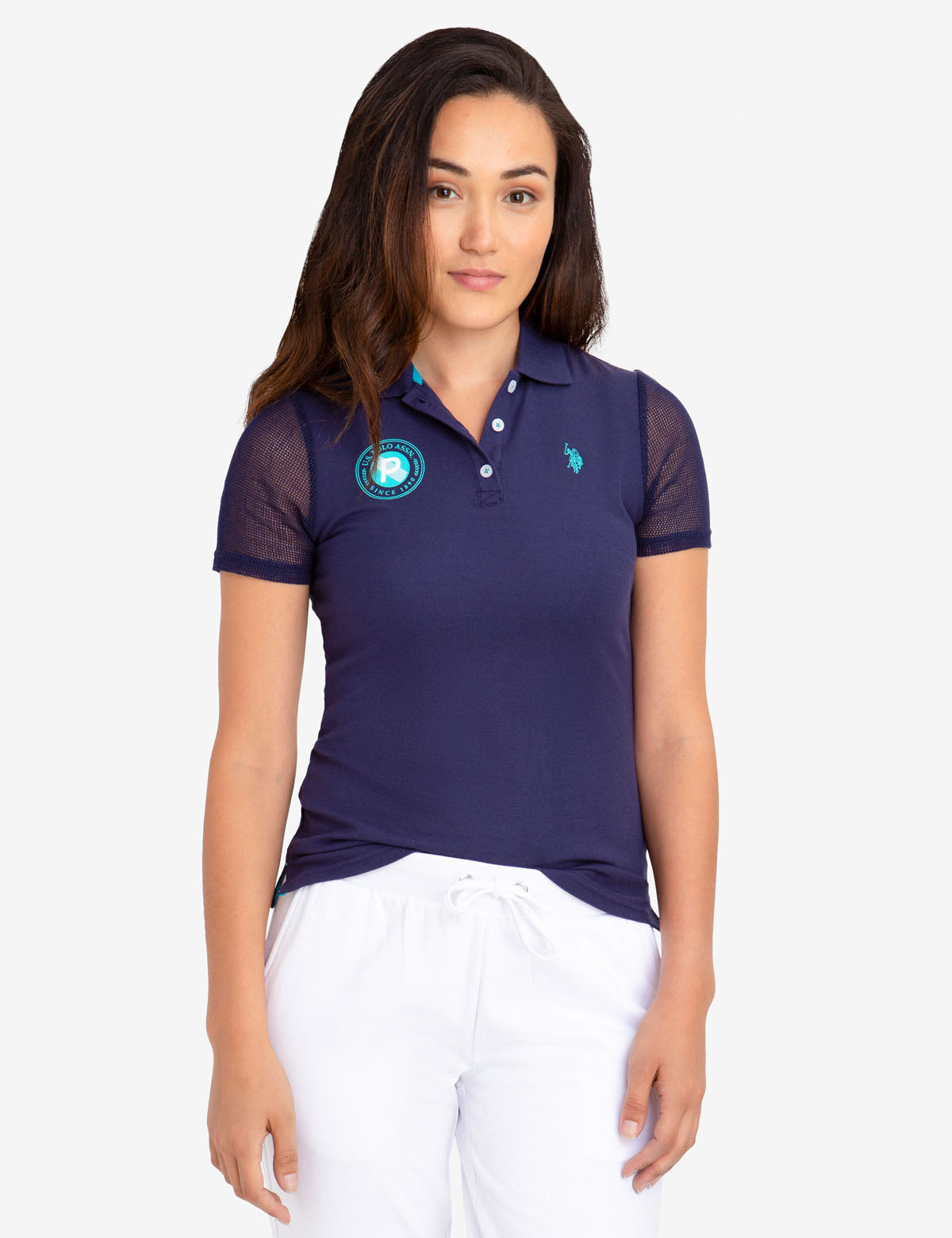 Mesh Sleeve Polo Shirt for Men | USPA