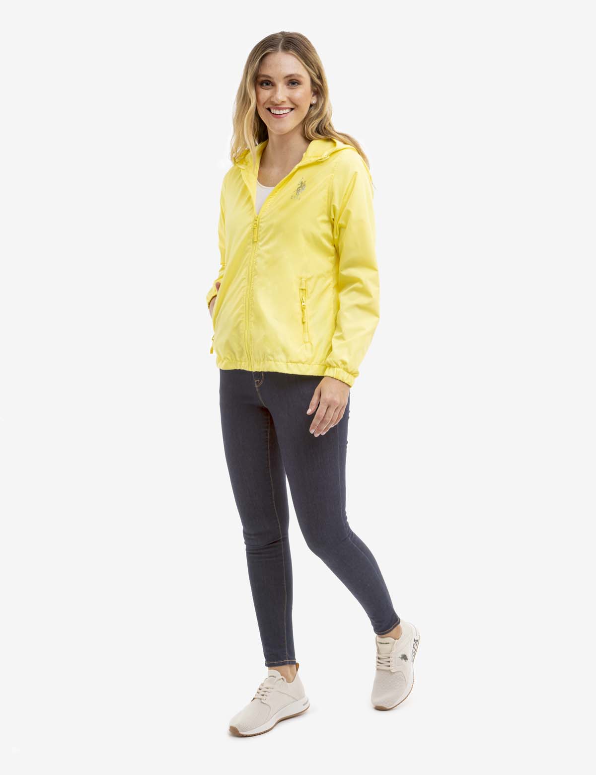 Metallic Logo Windbreaker Jacket for Men & Women