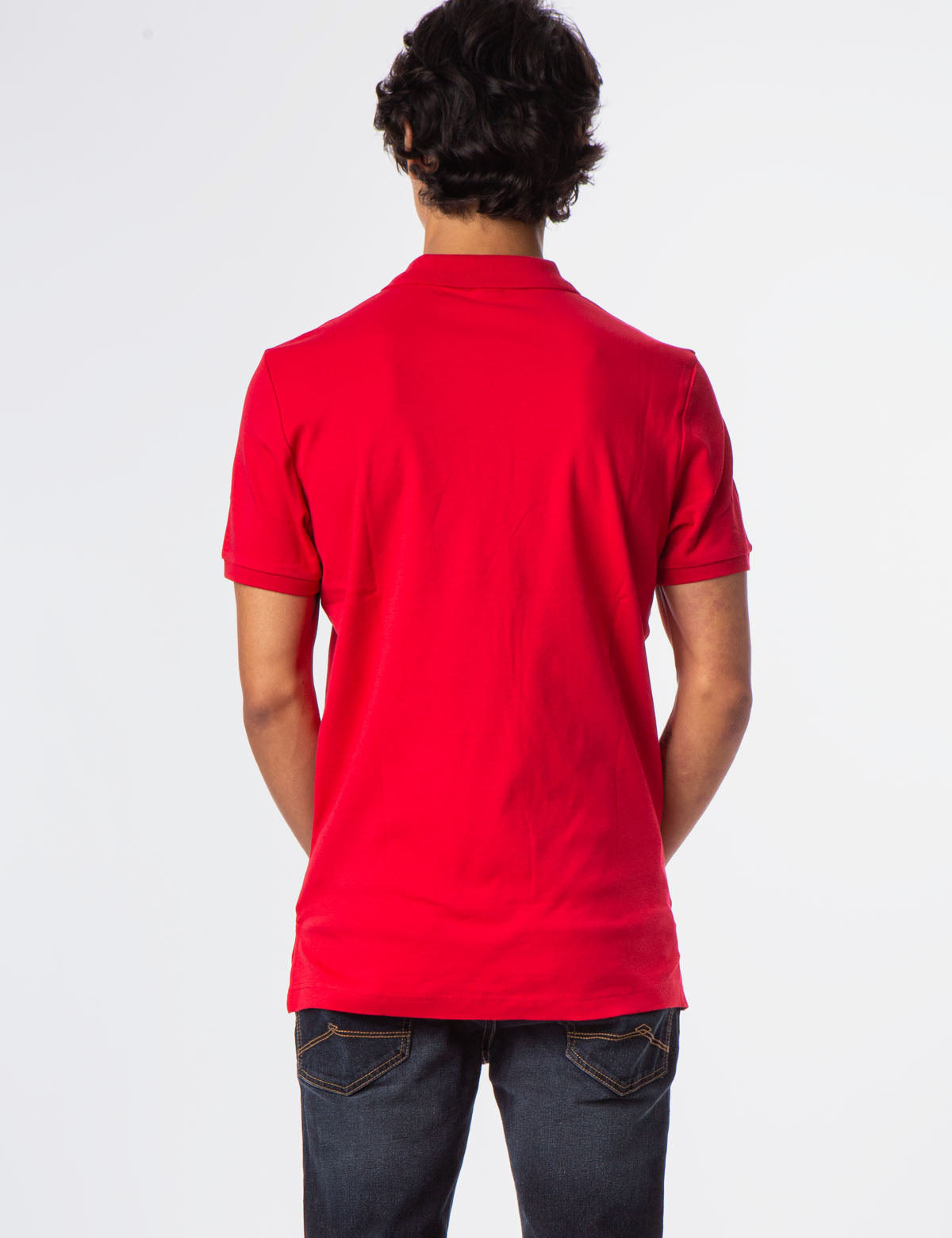 Solid Interlock Polo Shirt for Men | Classic Fit & Breathable Fabric