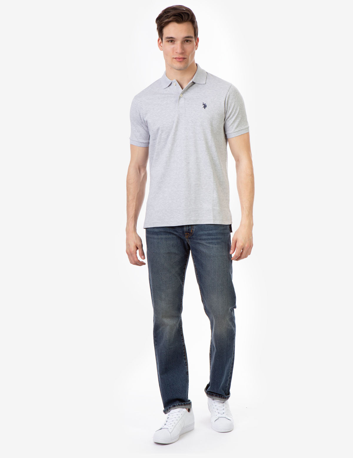 Solid Interlock Polo Shirt for Men | Classic Fit & Breathable Fabric