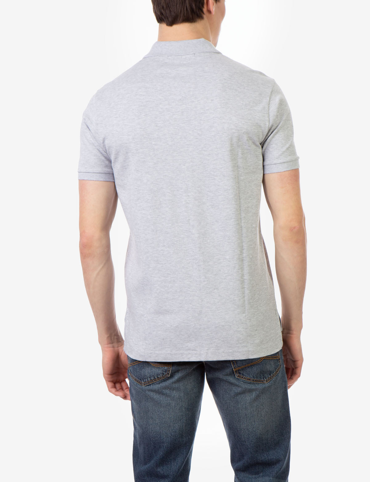 Solid Interlock Polo Shirt for Men | Classic Fit & Breathable Fabric