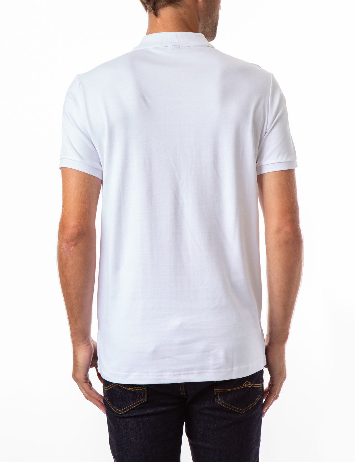 Solid Interlock Polo Shirt for Men | Classic Fit & Breathable Fabric