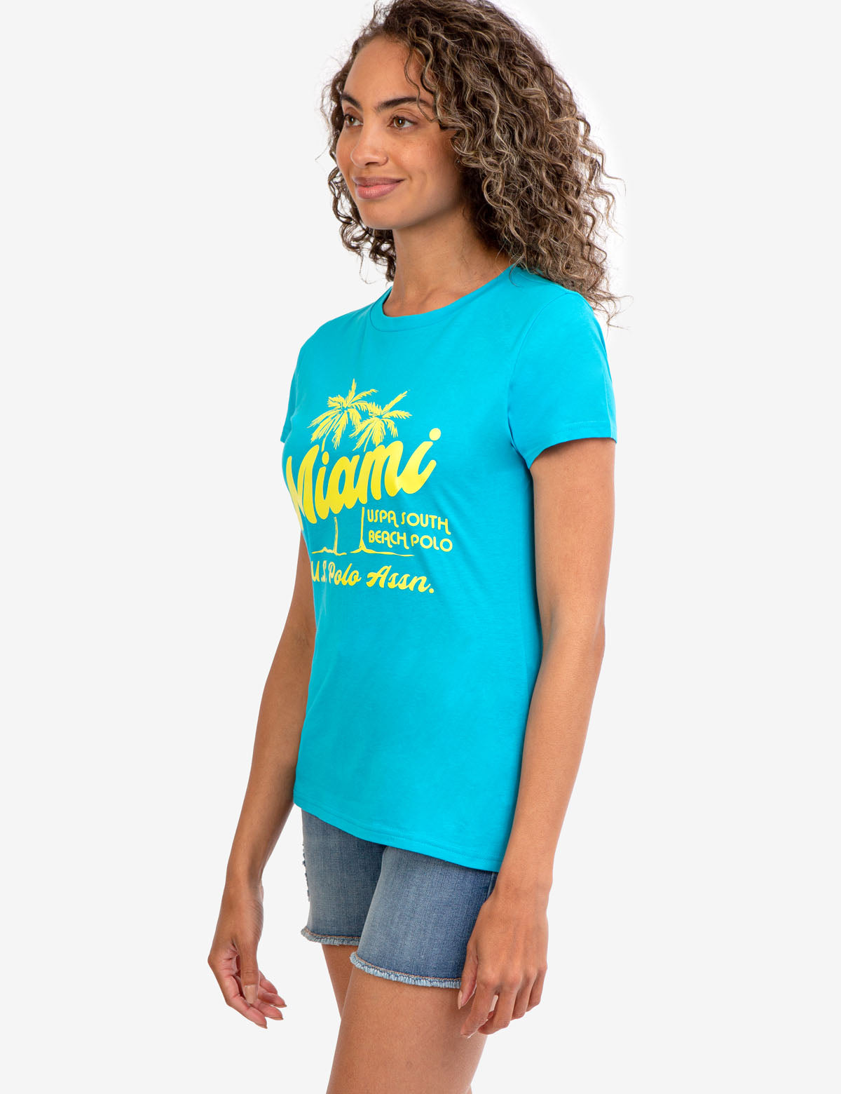 Miami Beach Crew Neck T-Shirt for Men | Casual Cotton Tee