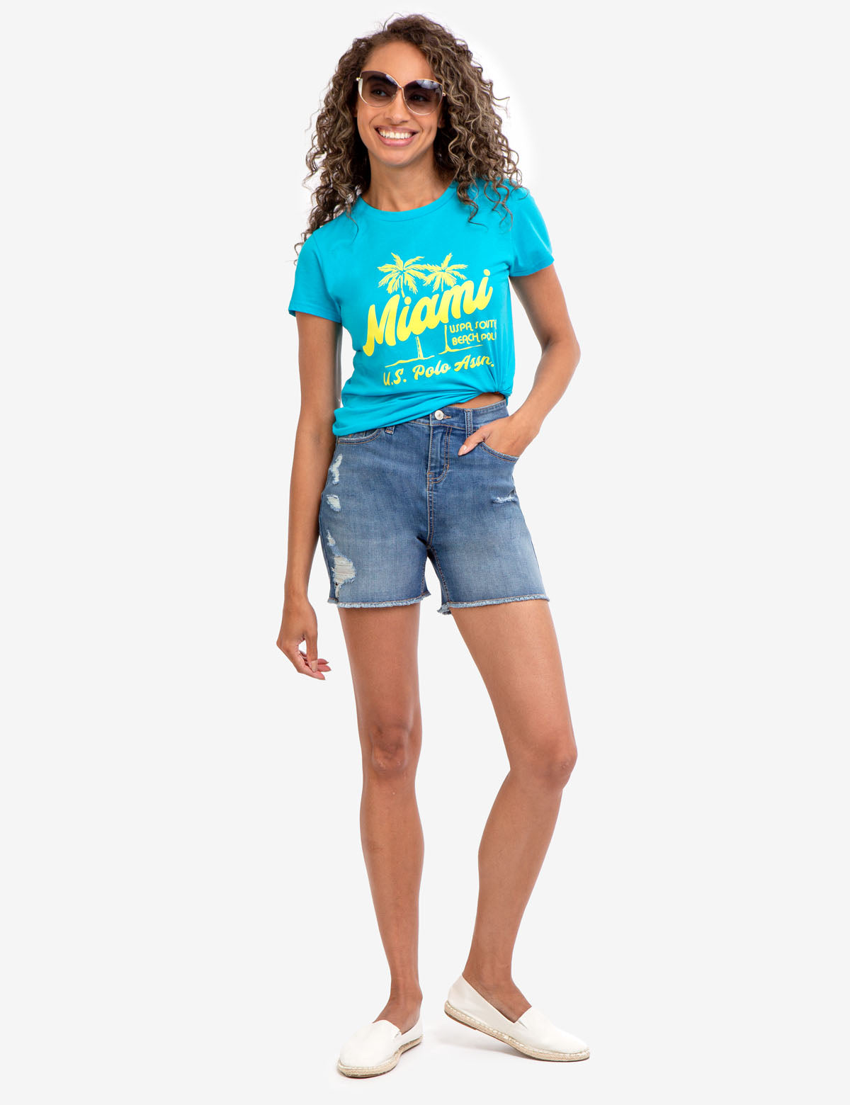 Miami Beach Crew Neck T-Shirt for Men | Casual Cotton Tee