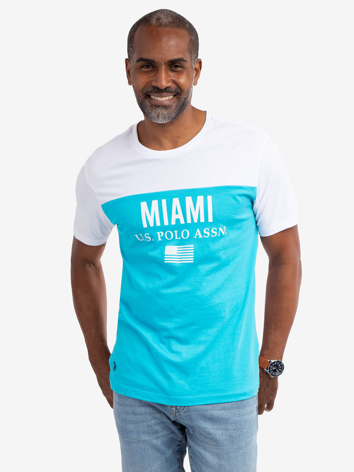 Colorblock T-Shirt for Men & Women | Miami Style