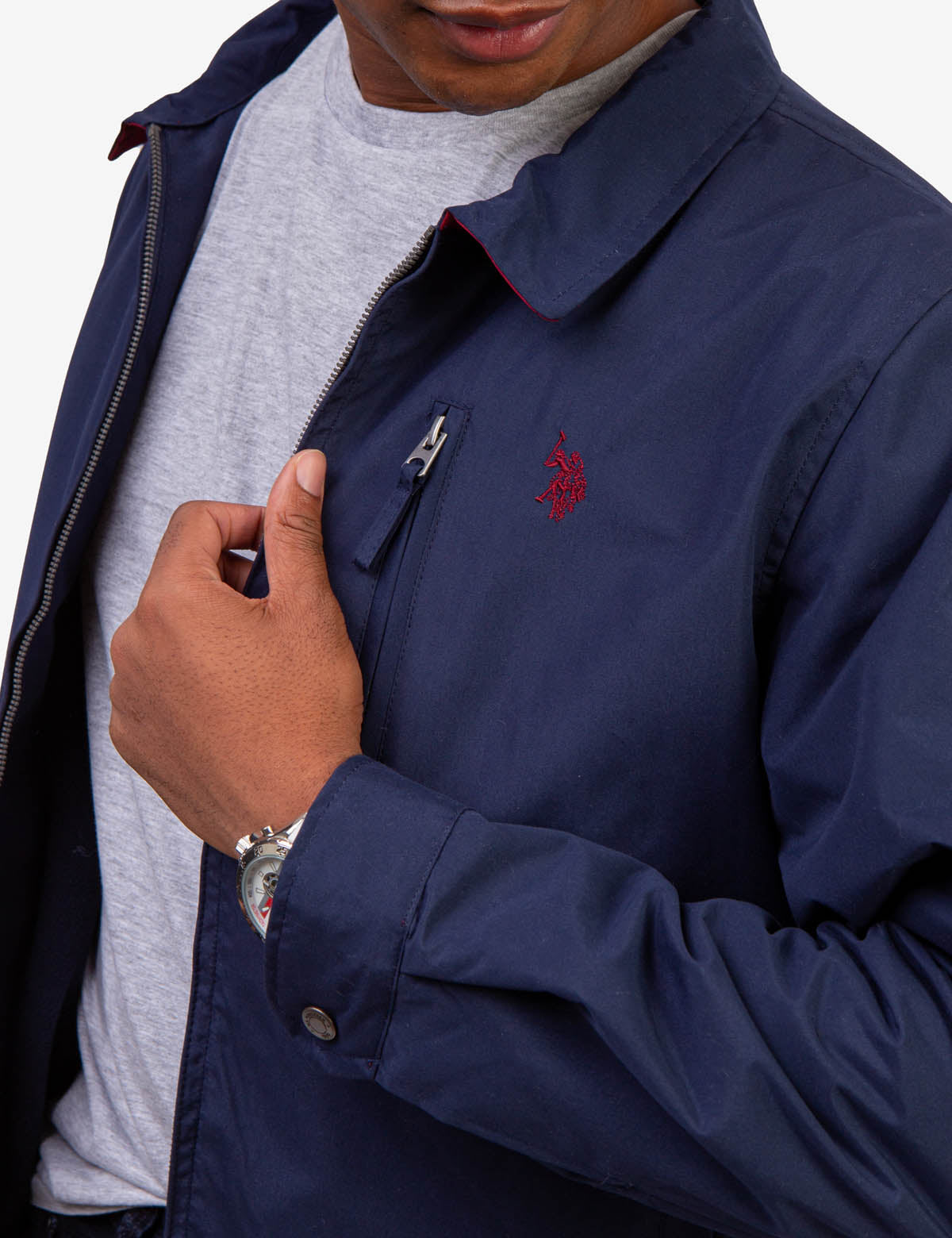 Micro Fleece Golf Jacket with Zip Pocket & Collar | Waterproof