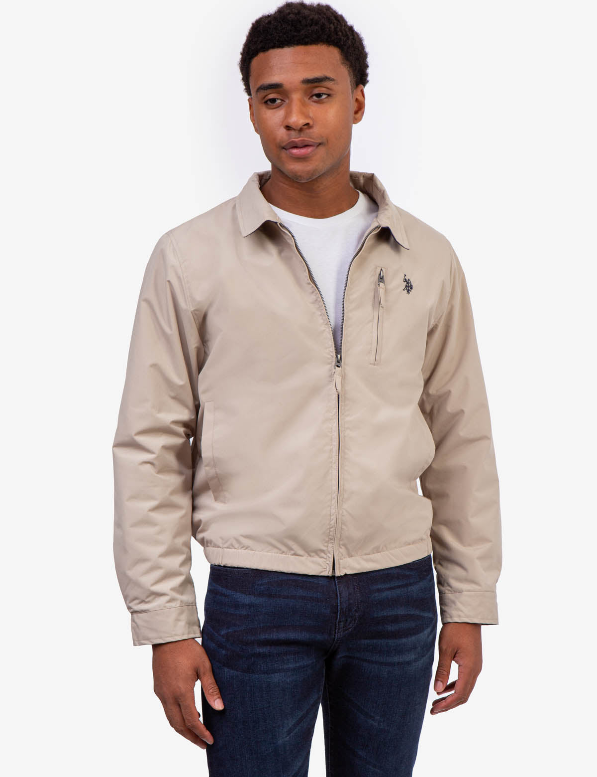 Micro Fleece Golf Jacket with Zip Pocket & Collar | Waterproof