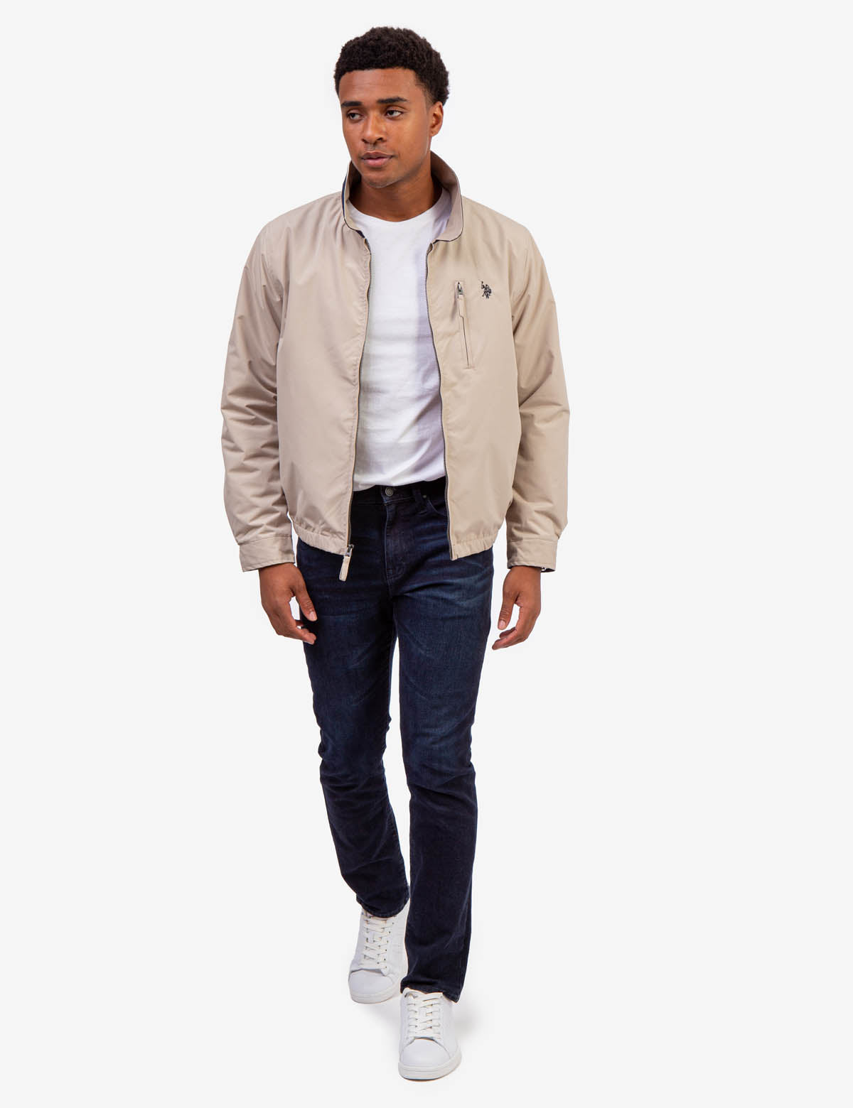 Micro Fleece Golf Jacket with Zip Pocket & Collar | Waterproof