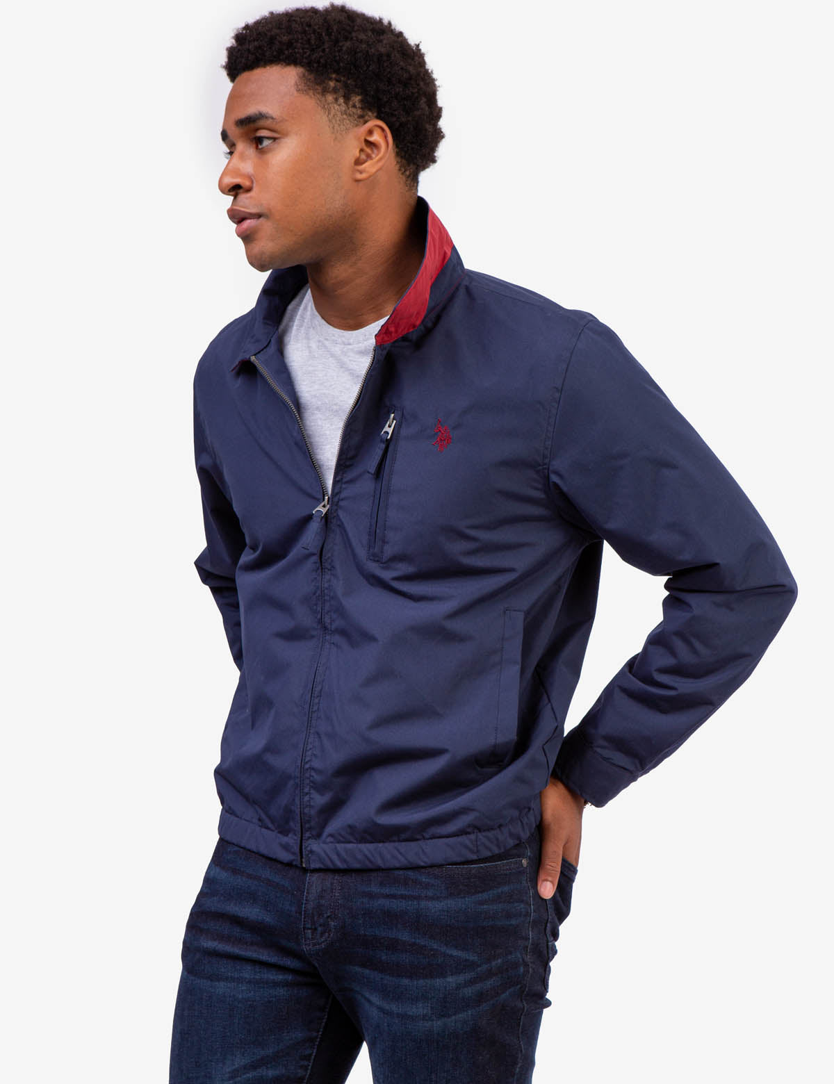 Micro Fleece Golf Jacket with Zip Pocket & Collar | Waterproof