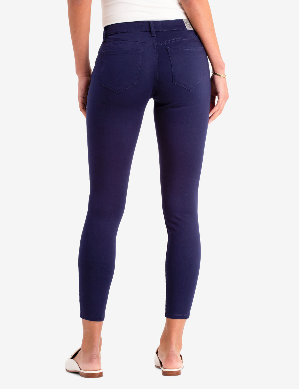 Mid Rise Sateen Jegging with Zip Fly & Pockets | Comfort Fit